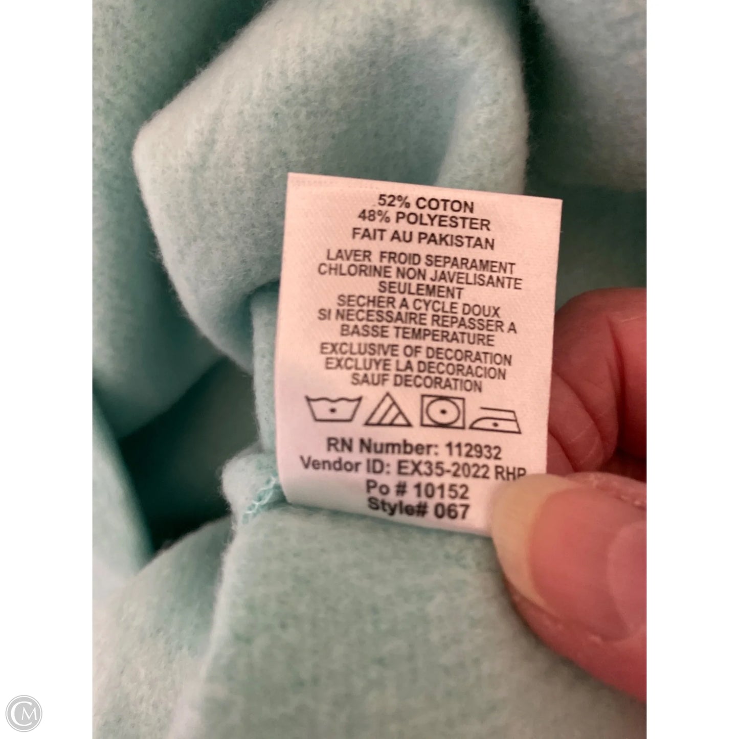 Sweatshirt By Clothes Mentor In Teal, Size: Xl