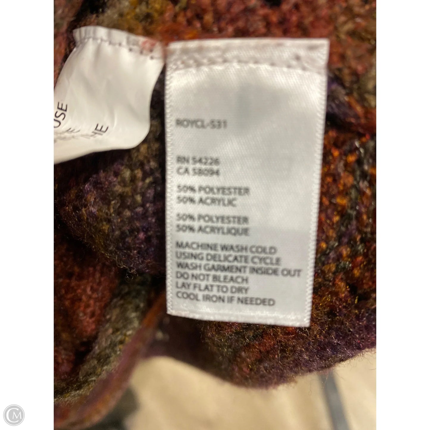 Sweater By Royal Robbins In Maroon, Size: L