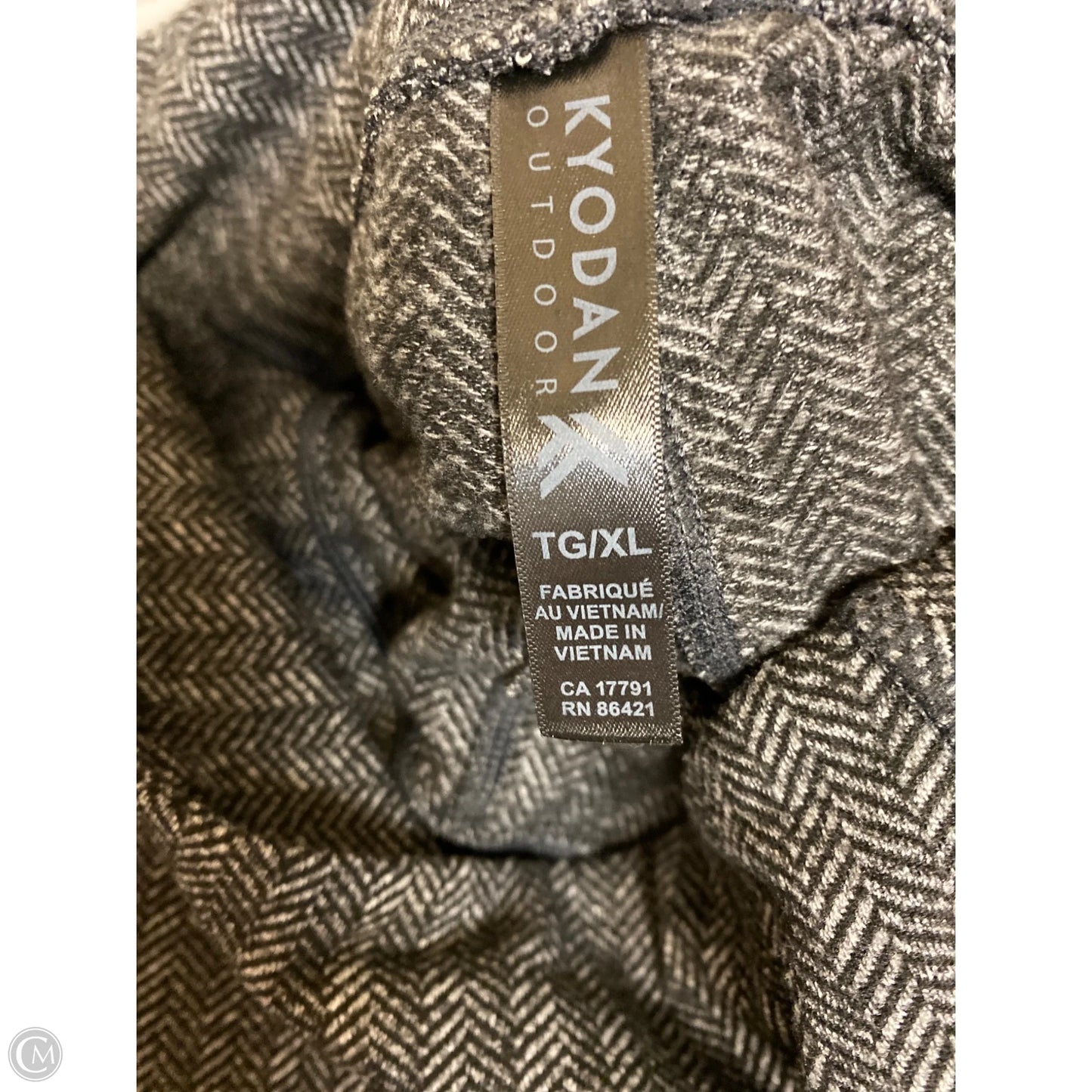 Pants Leggings By Kyodan In Grey, Size: Xl