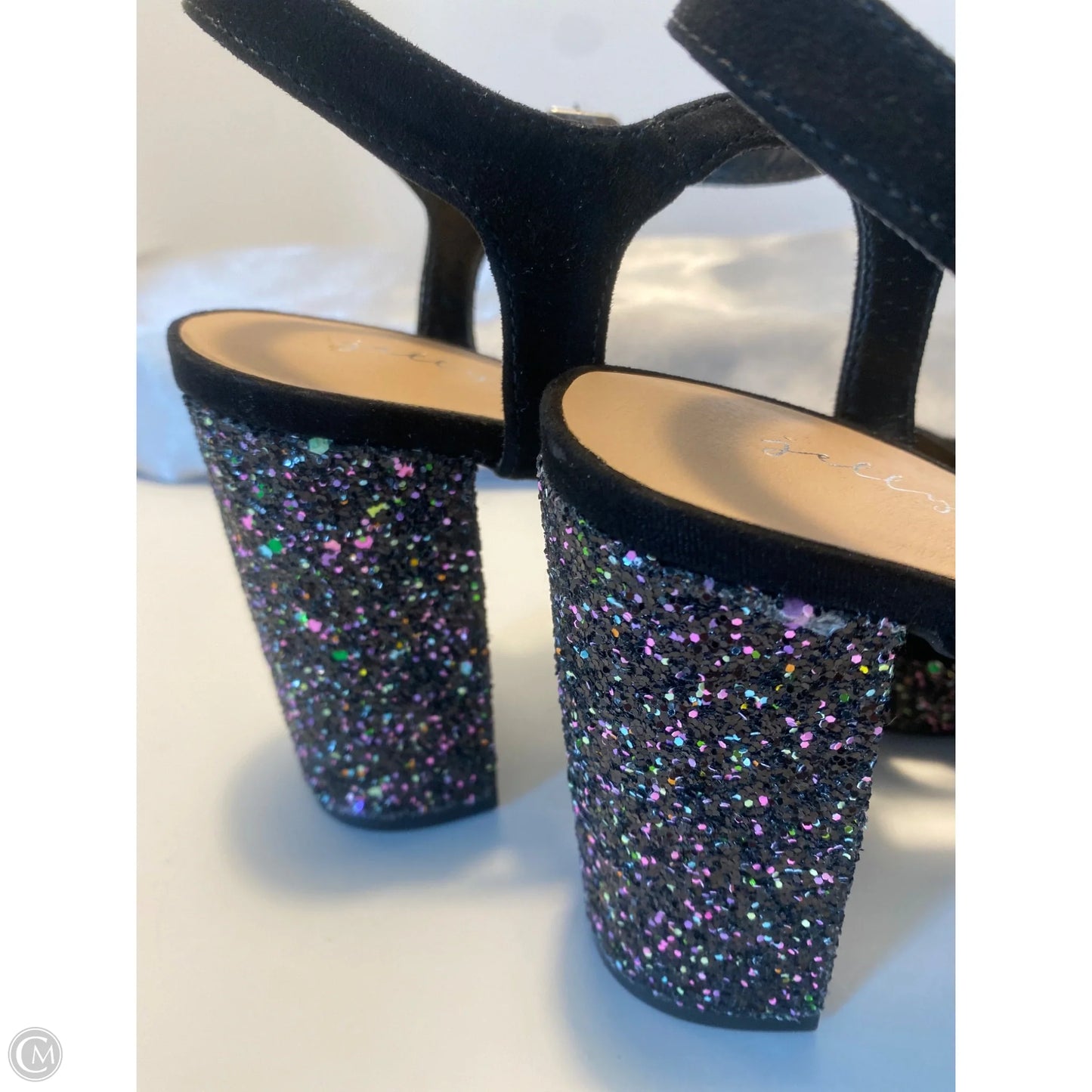 Shoes Heels Block By Jelly Pop In Black, Size: 7.5