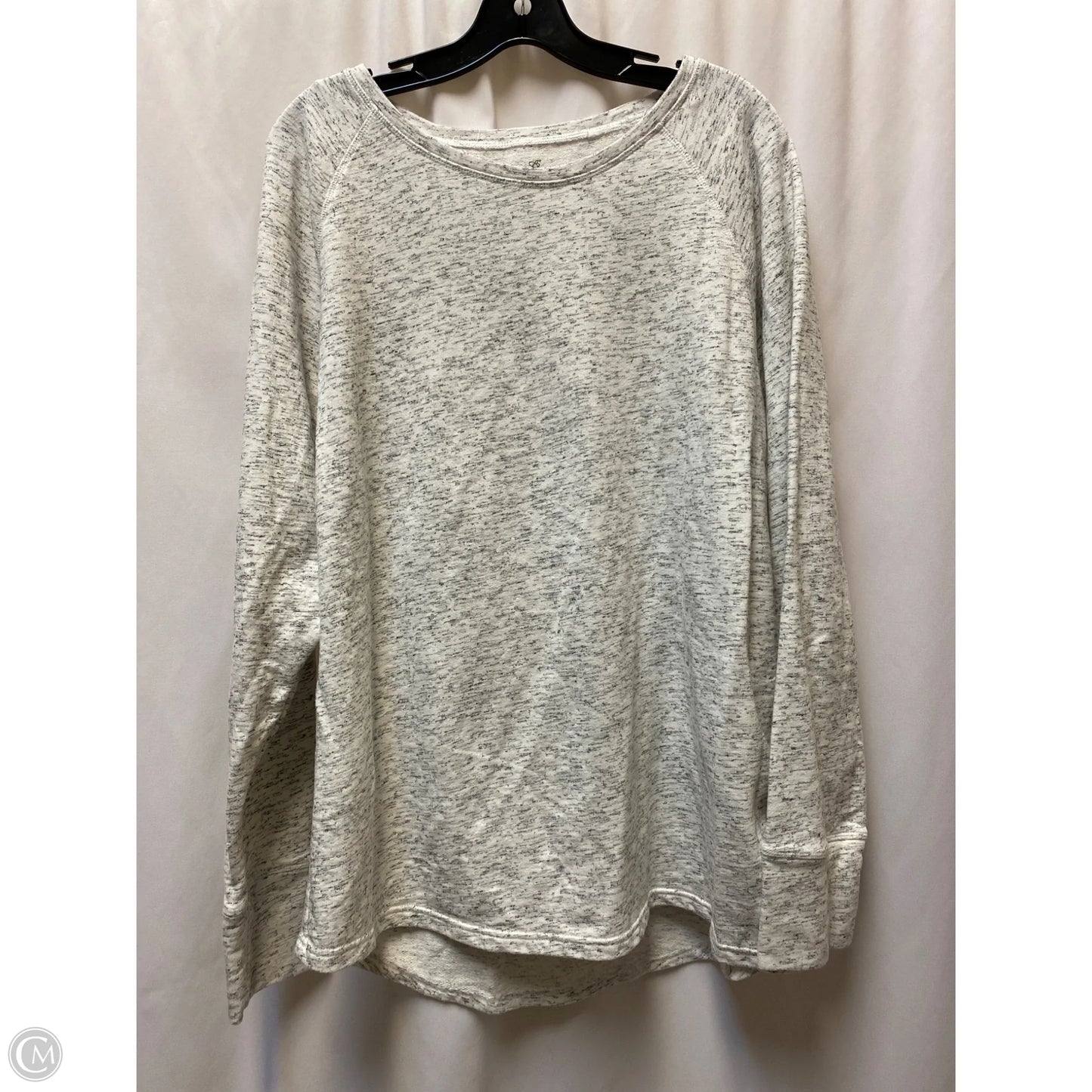 Top Long Sleeve By Bobbie Brooks In White, Size: 2x