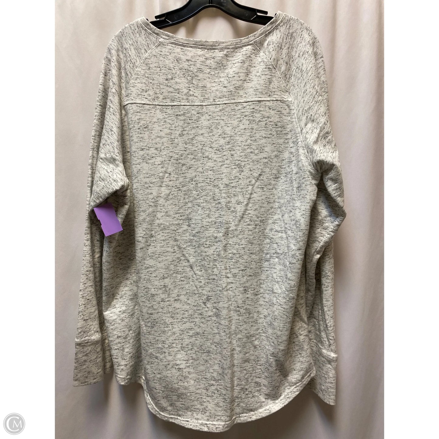 Top Long Sleeve By Bobbie Brooks In White, Size: 2x