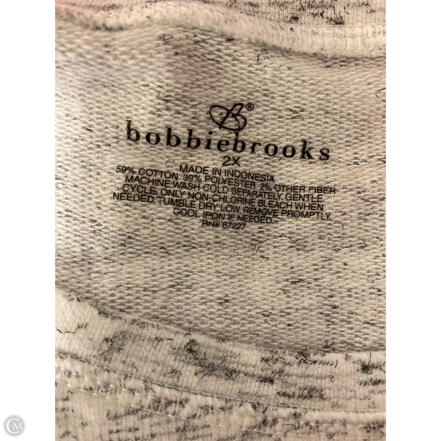 Top Long Sleeve By Bobbie Brooks In White, Size: 2x