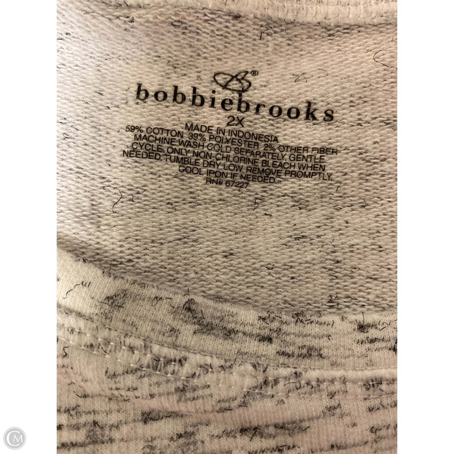 Top Long Sleeve By Bobbie Brooks In White, Size: 2x