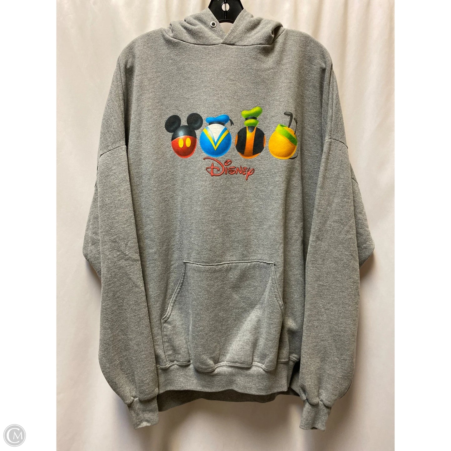 Sweatshirt Hoodie By Disney Store In Grey, Size: 2x