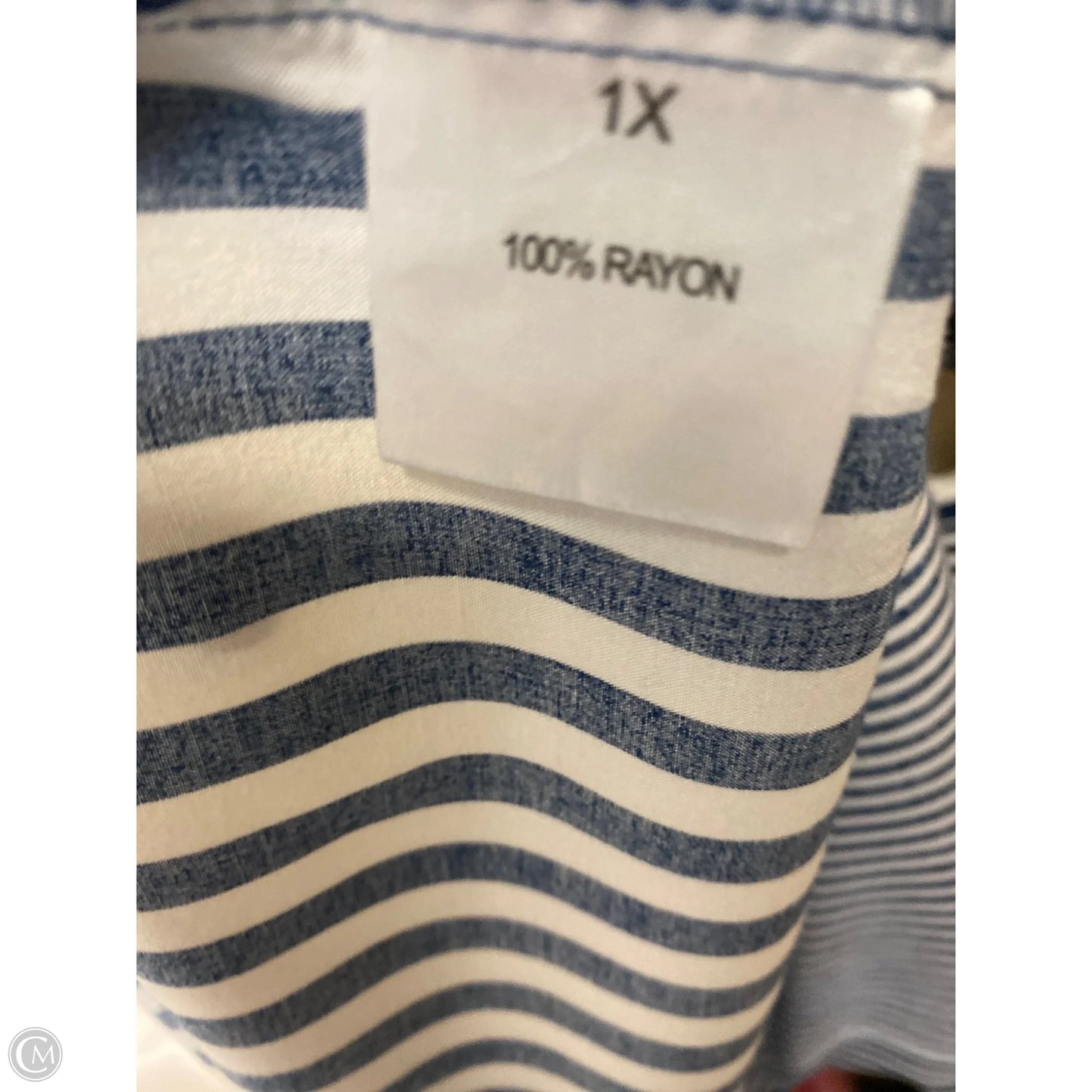 Top Short Sleeve By Jane And Delancey In Blue, Size: 1x