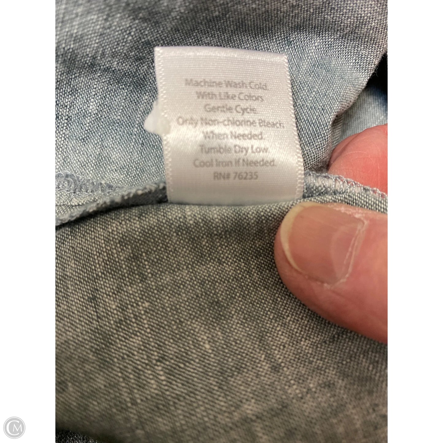 Top Long Sleeve By Clothes Mentor In Grey, Size: L