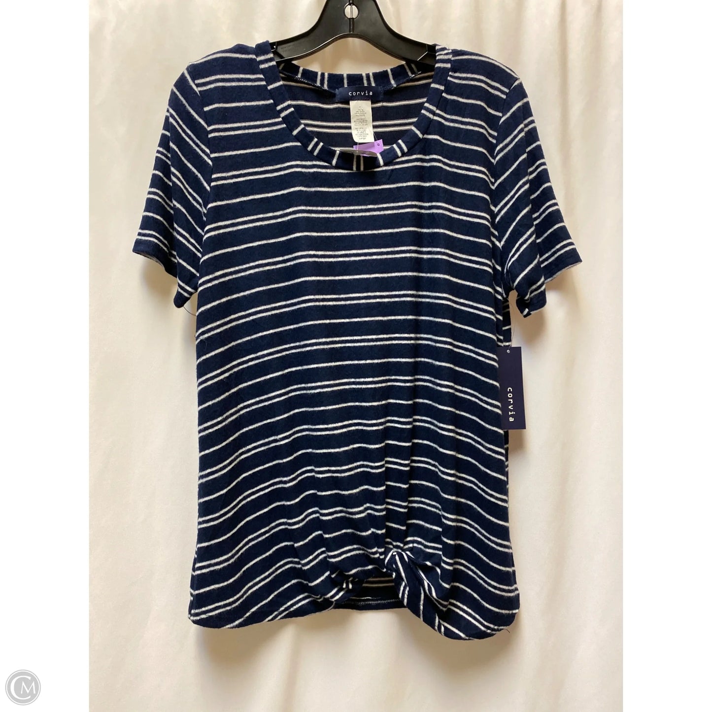 Top Short Sleeve By Clothes Mentor In Blue, Size: L