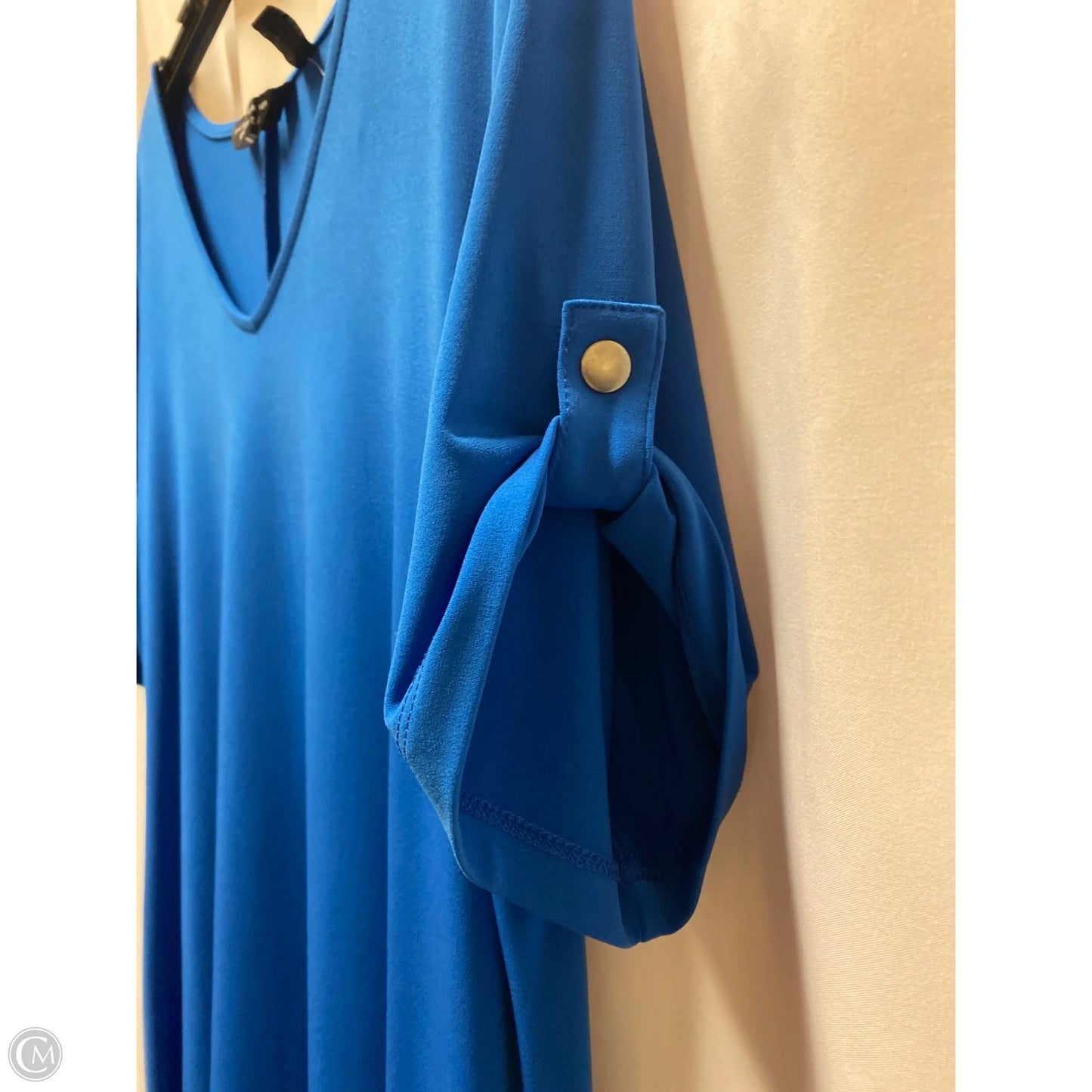 Dress Casual Maxi By Susan Graver In Blue, Size: L
