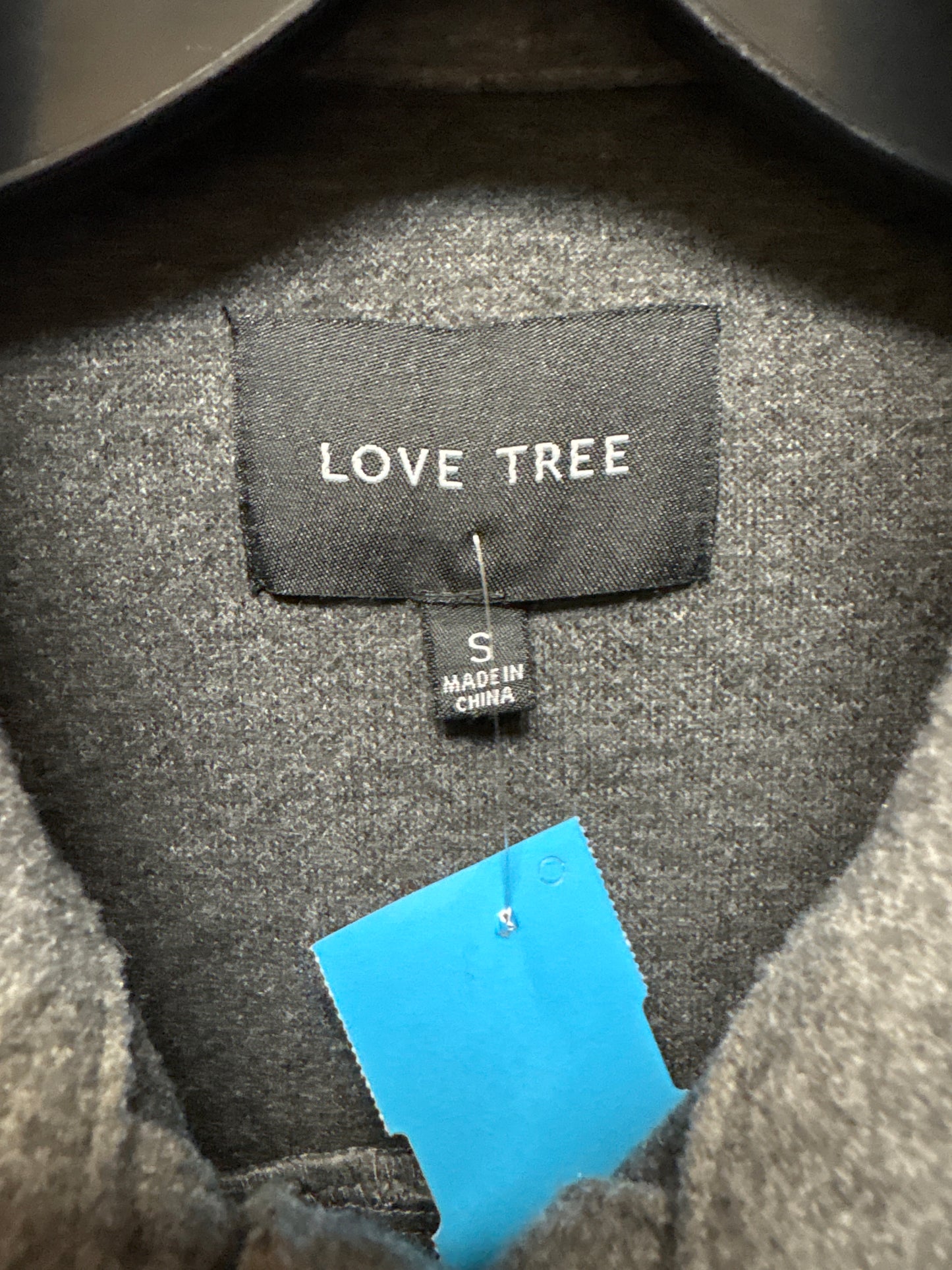 Jacket Fleece By Love Tree In Grey, Size: S