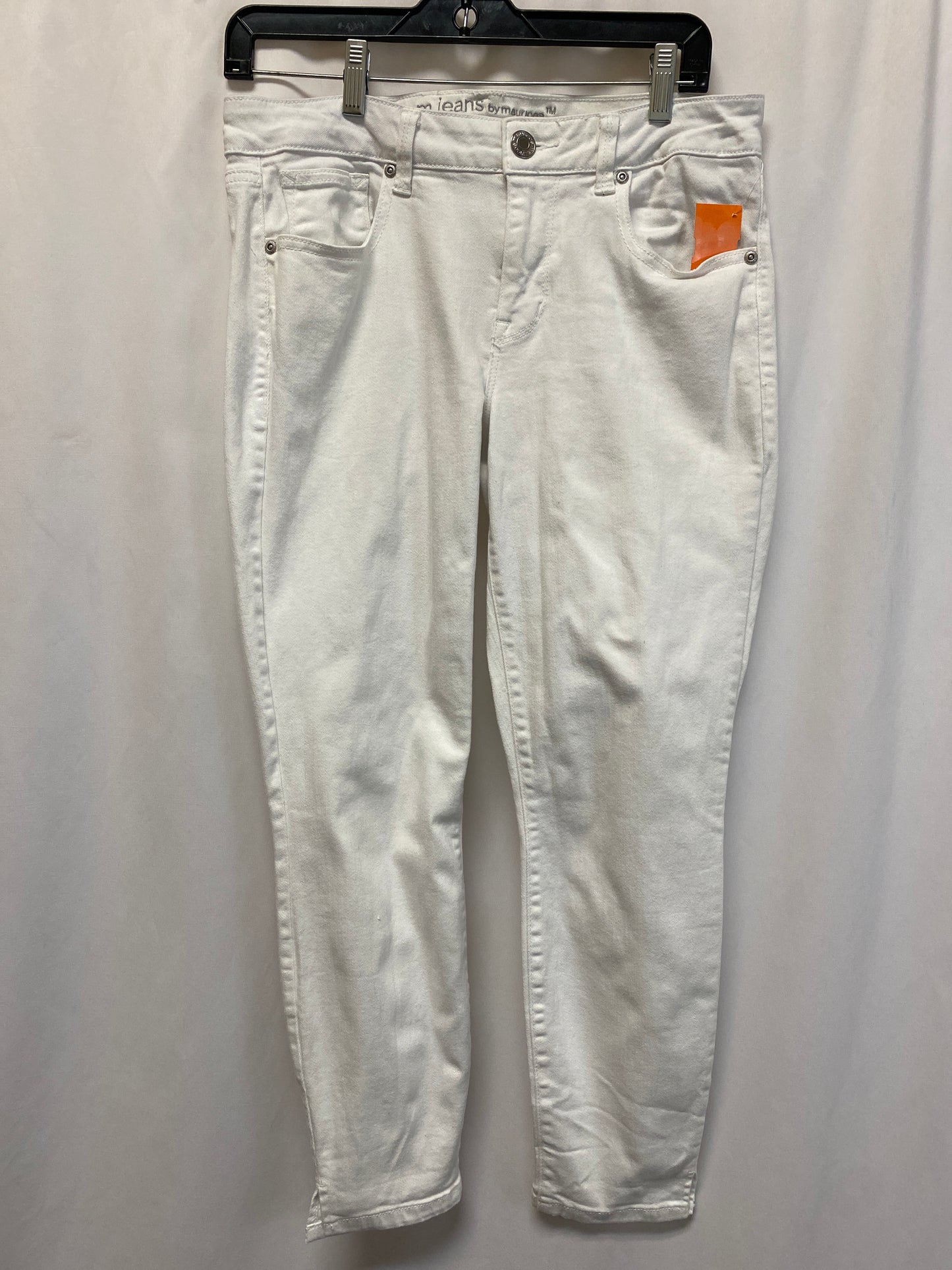 Jeans Skinny By Maurices In White Denim, Size: M