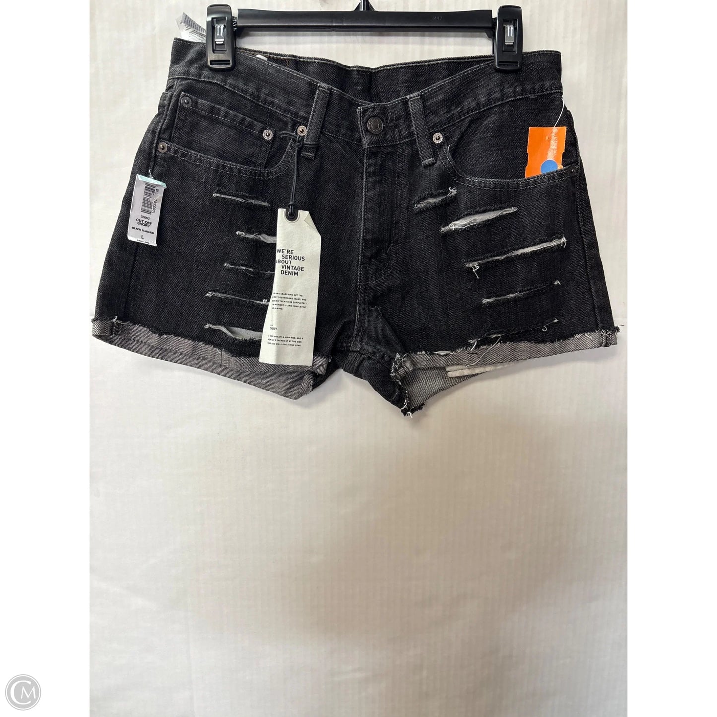 Shorts By Levis In Black Denim, Size: 0