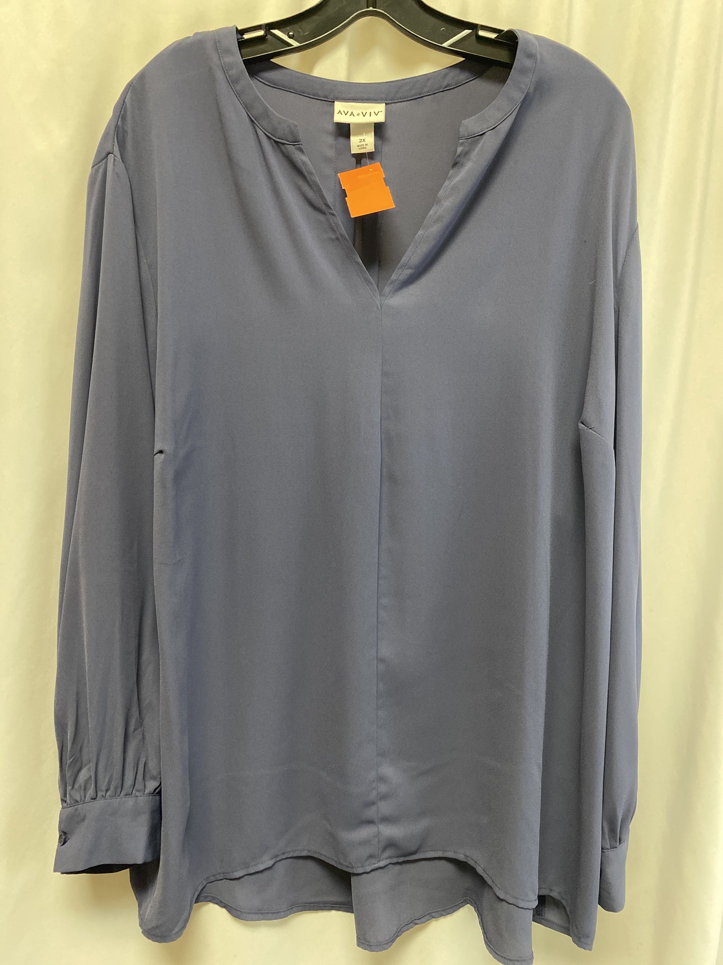 Top Long Sleeve By Ava & Viv Size: 2x