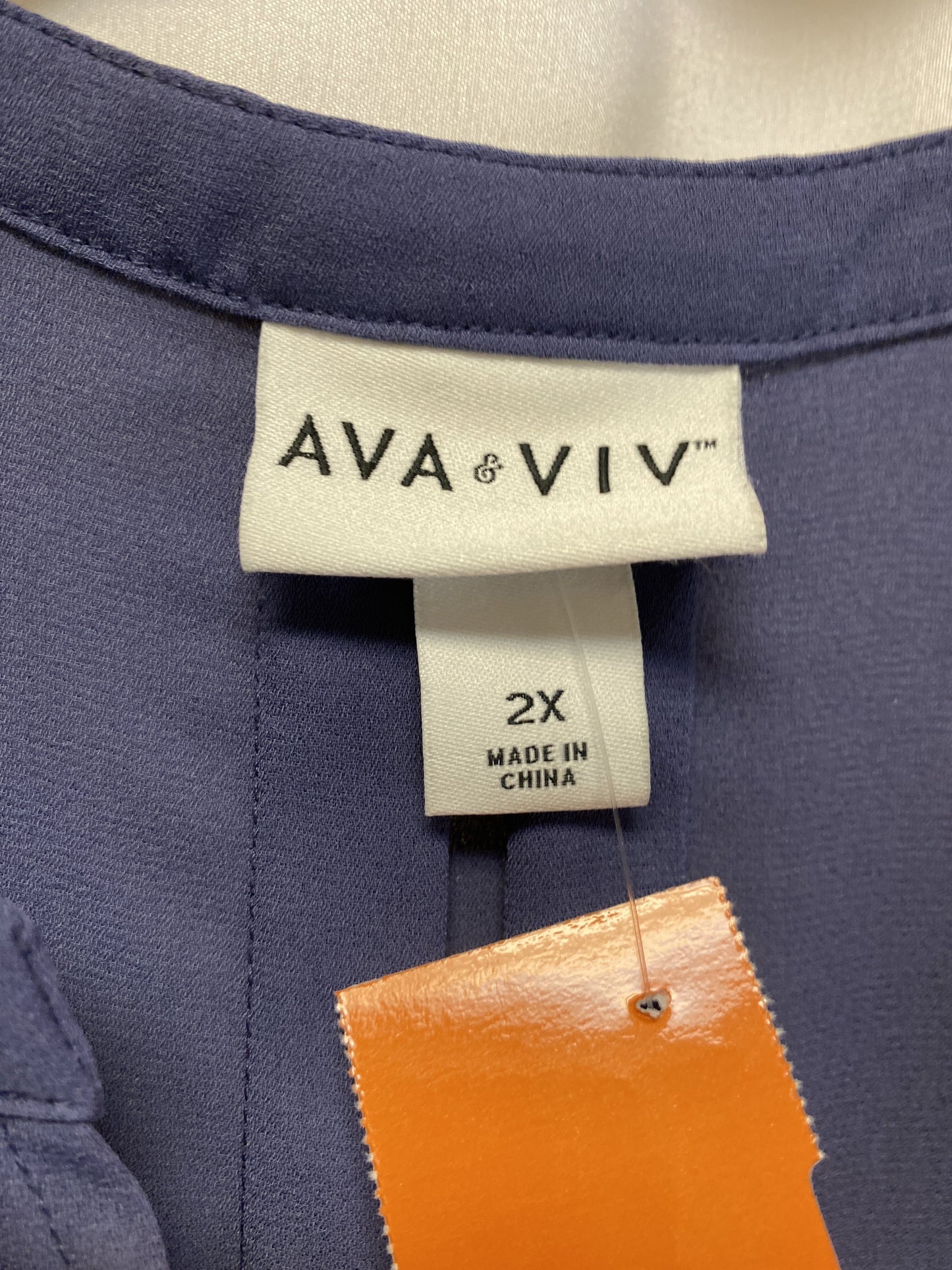 Top Long Sleeve By Ava & Viv Size: 2x