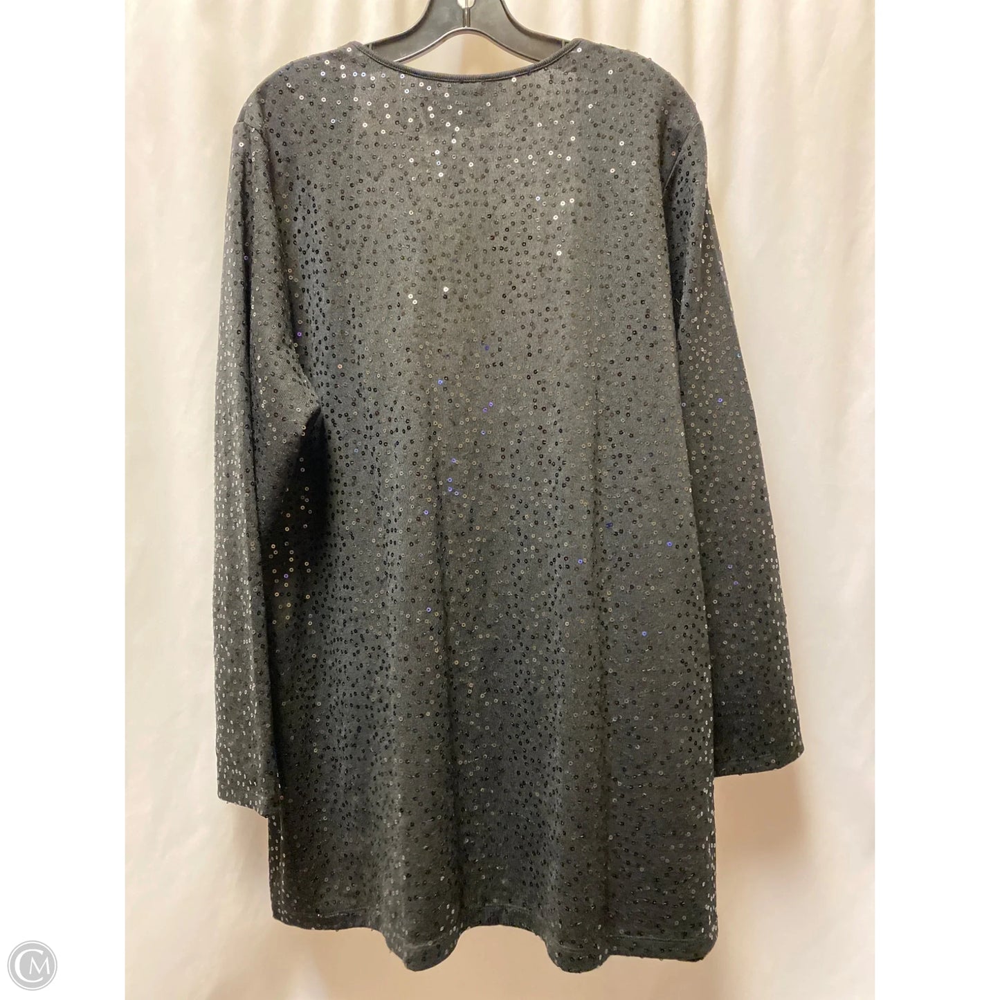 Cardigan By Joan Rivers In Black, Size: 1x