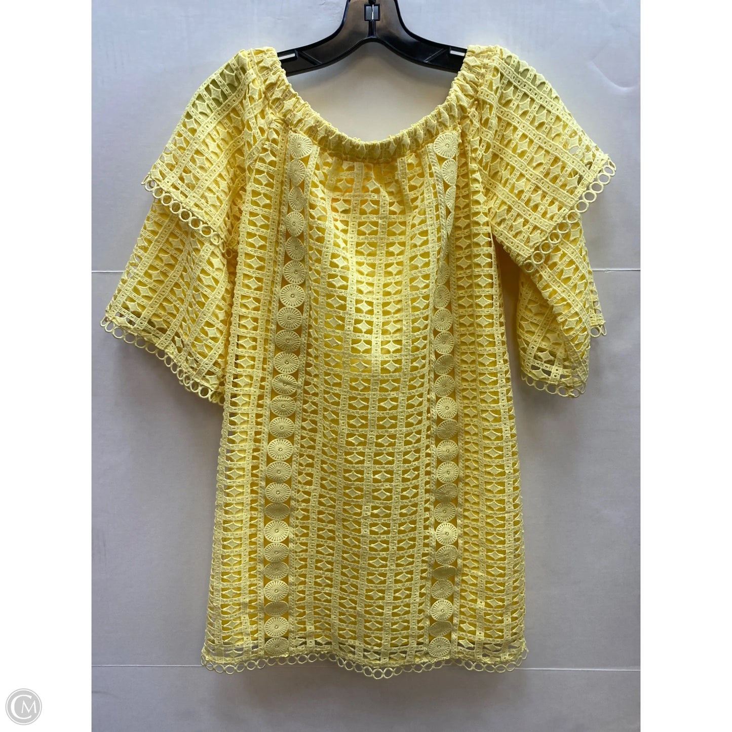 Dress Casual Midi By Pink Lily In Yellow, Size: S
