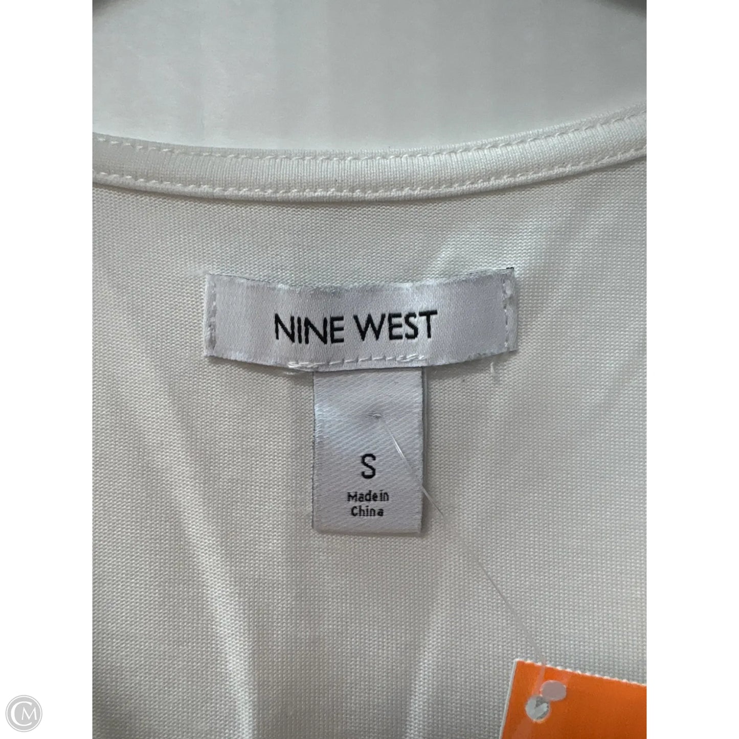 Top Sleeveless By Nine West In White, Size: S