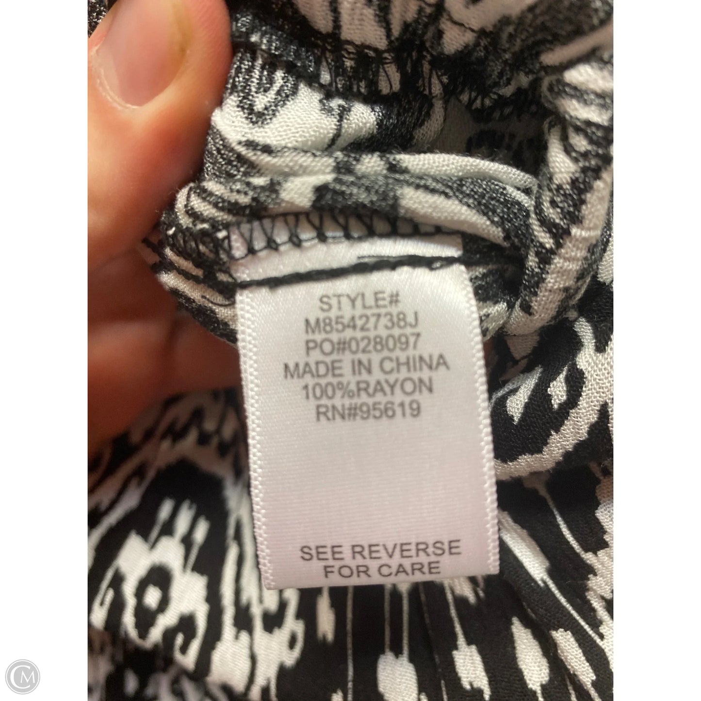 Jumpsuit By John Paul Richard In Black & White, Size: L