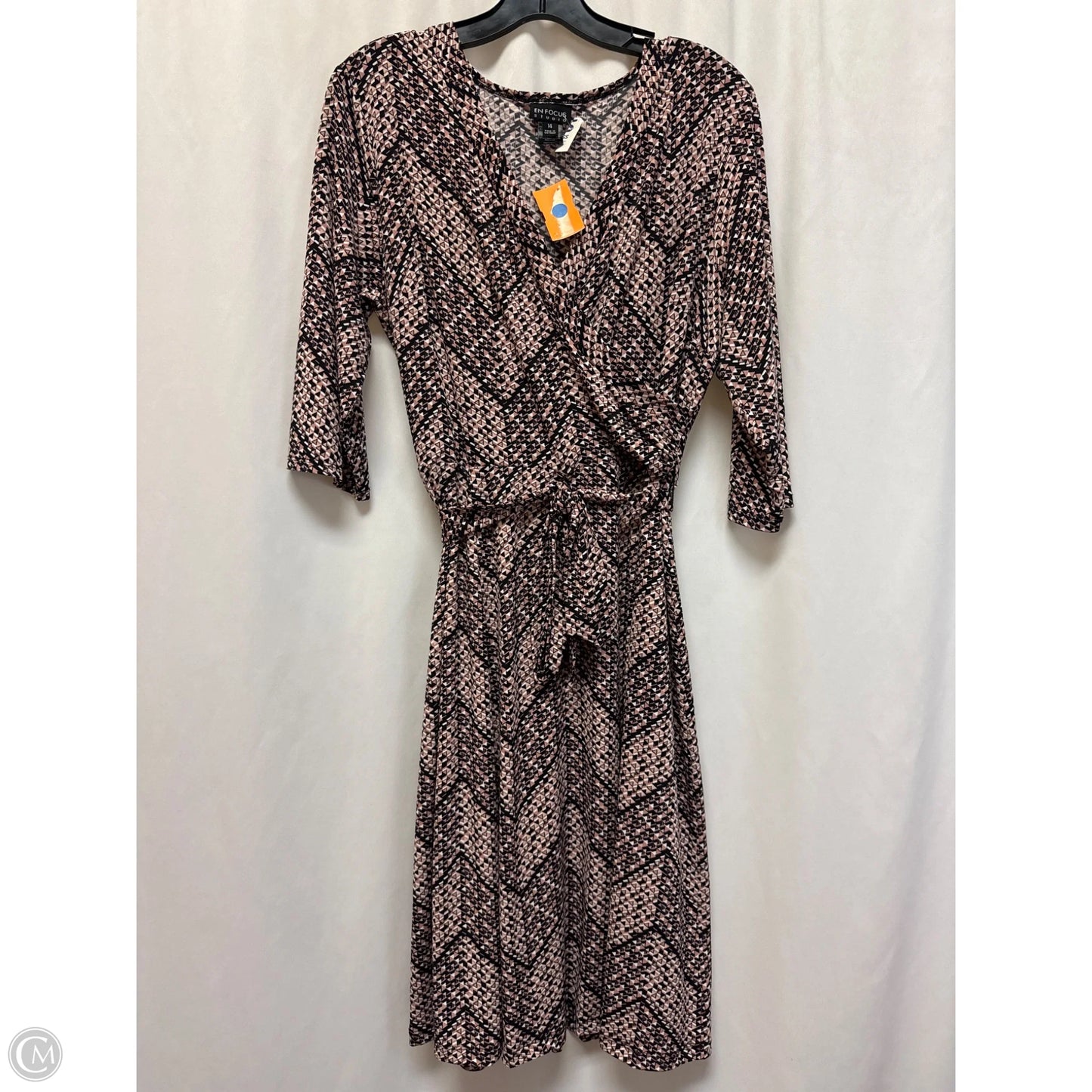 Dress Casual Midi By Enfocus In Black, Size: L