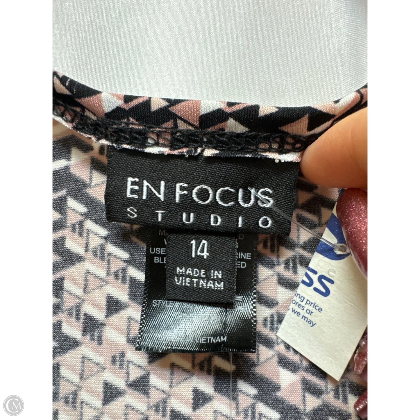 Dress Casual Midi By Enfocus In Black, Size: L