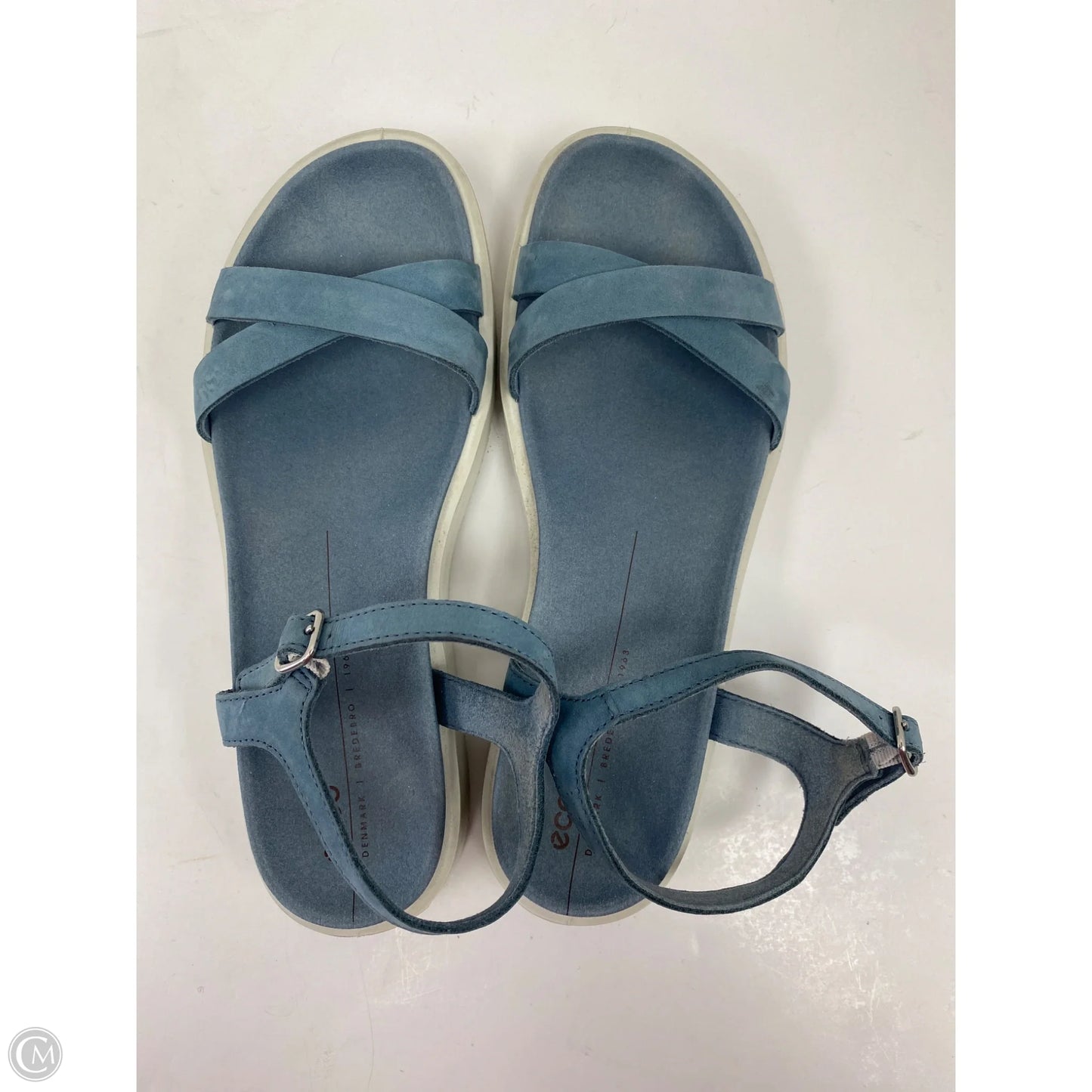 Sandals Flats By Ecco In Blue, Size: 7.5