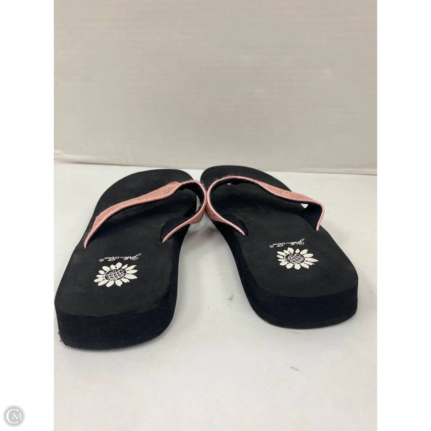 Sandals Flip Flops By Yellow Box In Black, Size: 8.5