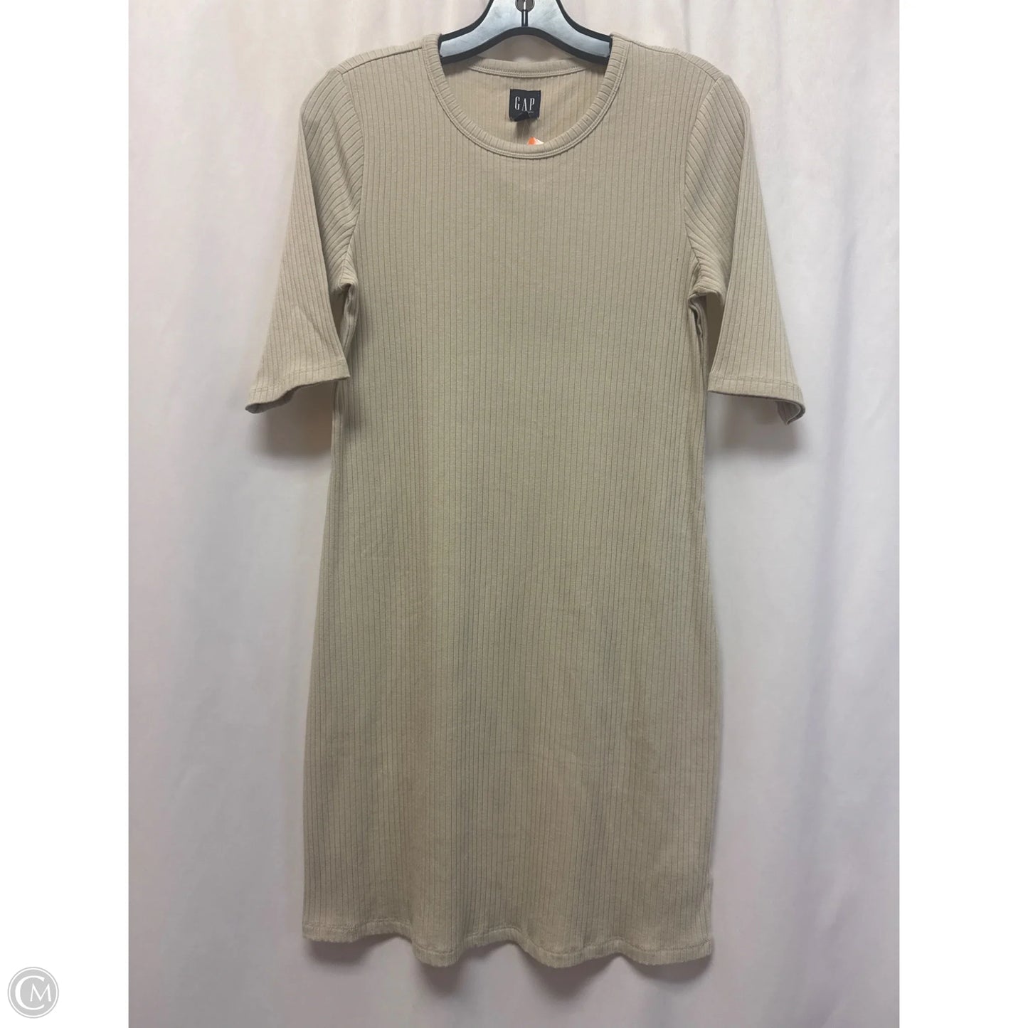 Dress Casual Midi By Gap In Beige, Size: M
