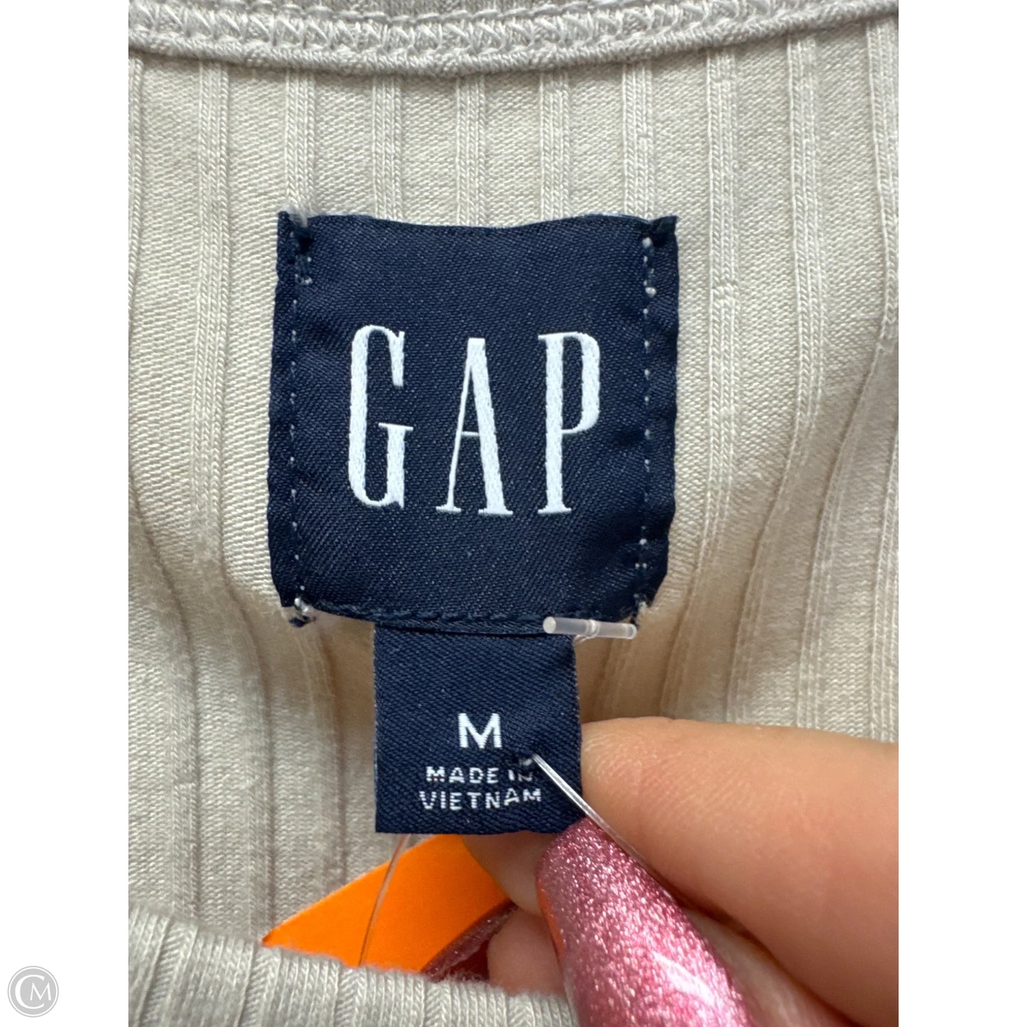 Dress Casual Midi By Gap In Beige, Size: M