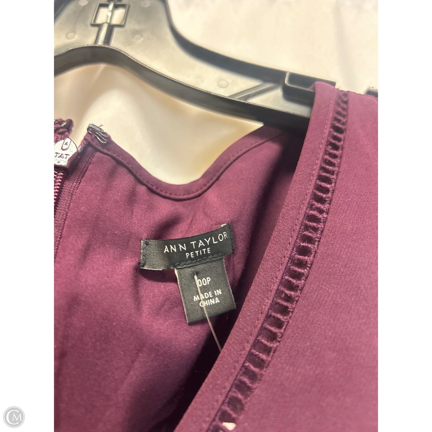 Dress Casual Midi By Ann Taylor In Purple, Size: Xsp