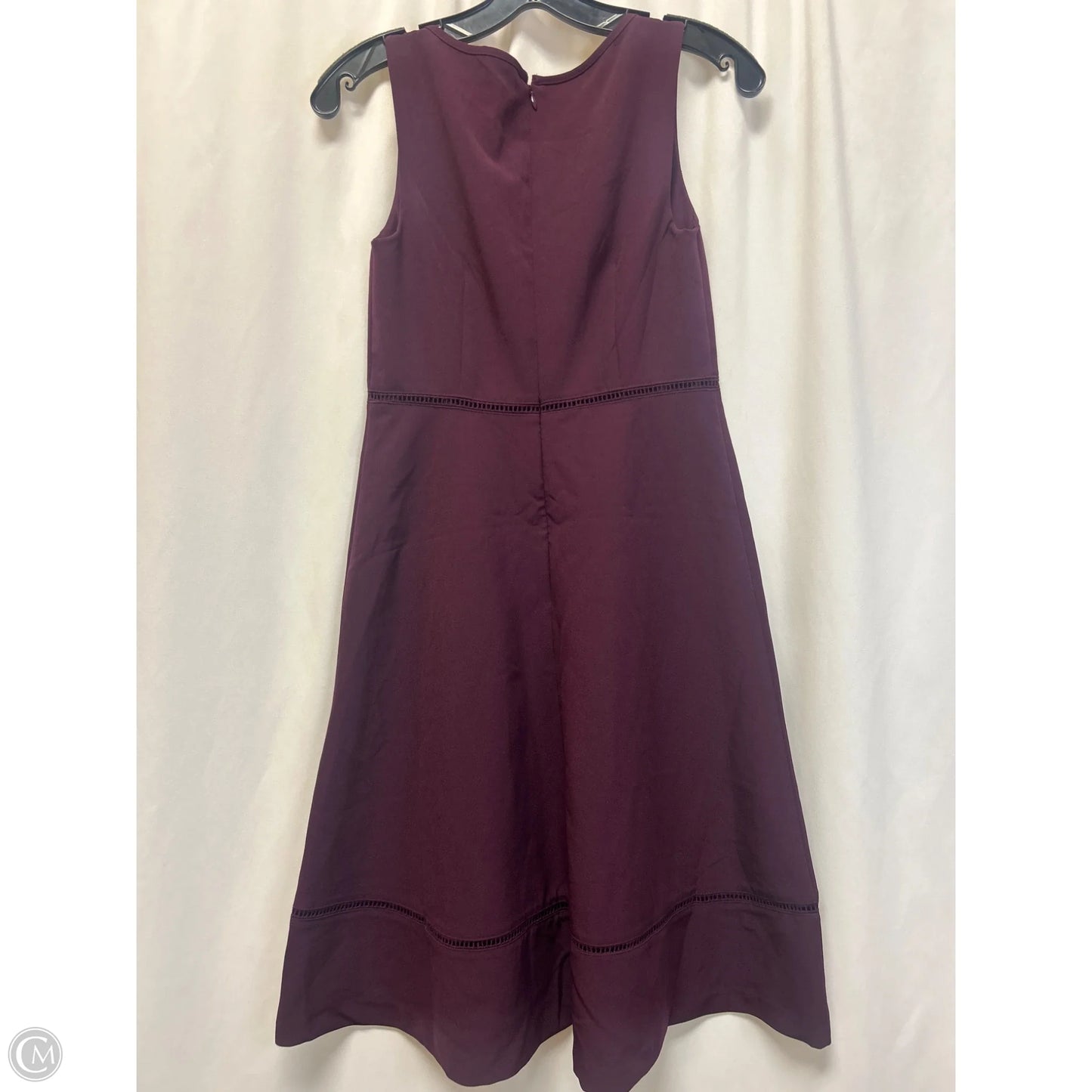Dress Casual Midi By Ann Taylor In Purple, Size: Xsp