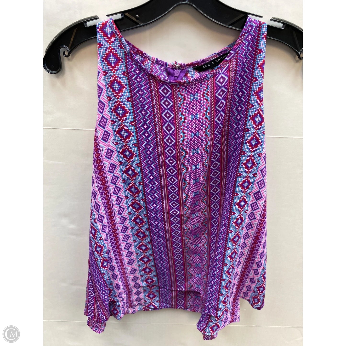 Top Sleeveless By Zac And Rachel In Purple, Size: S