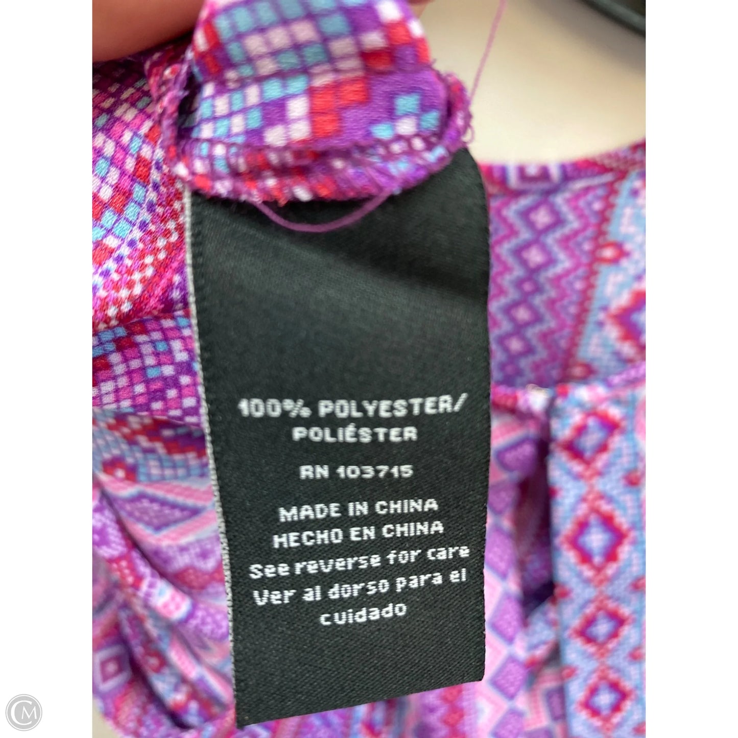 Top Sleeveless By Zac And Rachel In Purple, Size: S