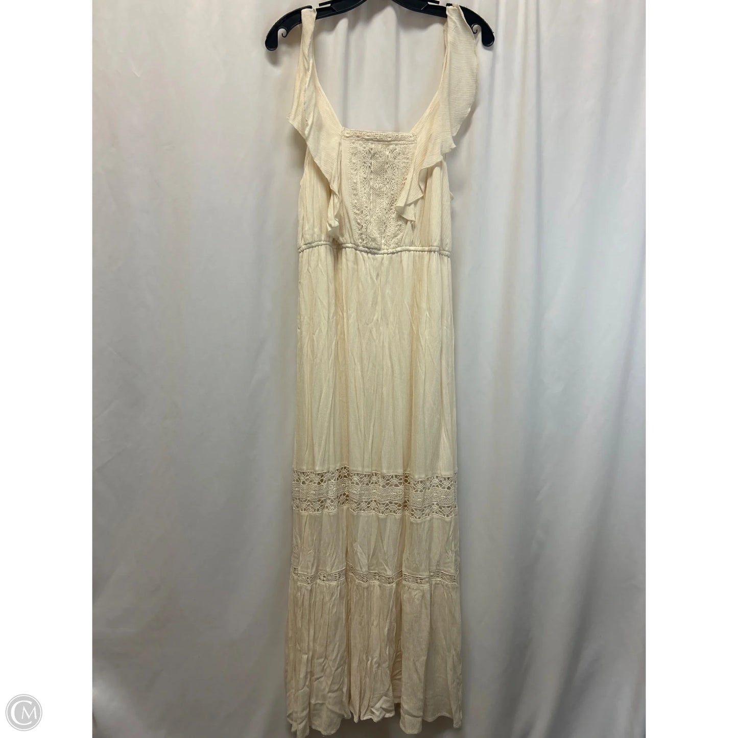 Dress Casual Maxi By Cmf In Cream, Size: S