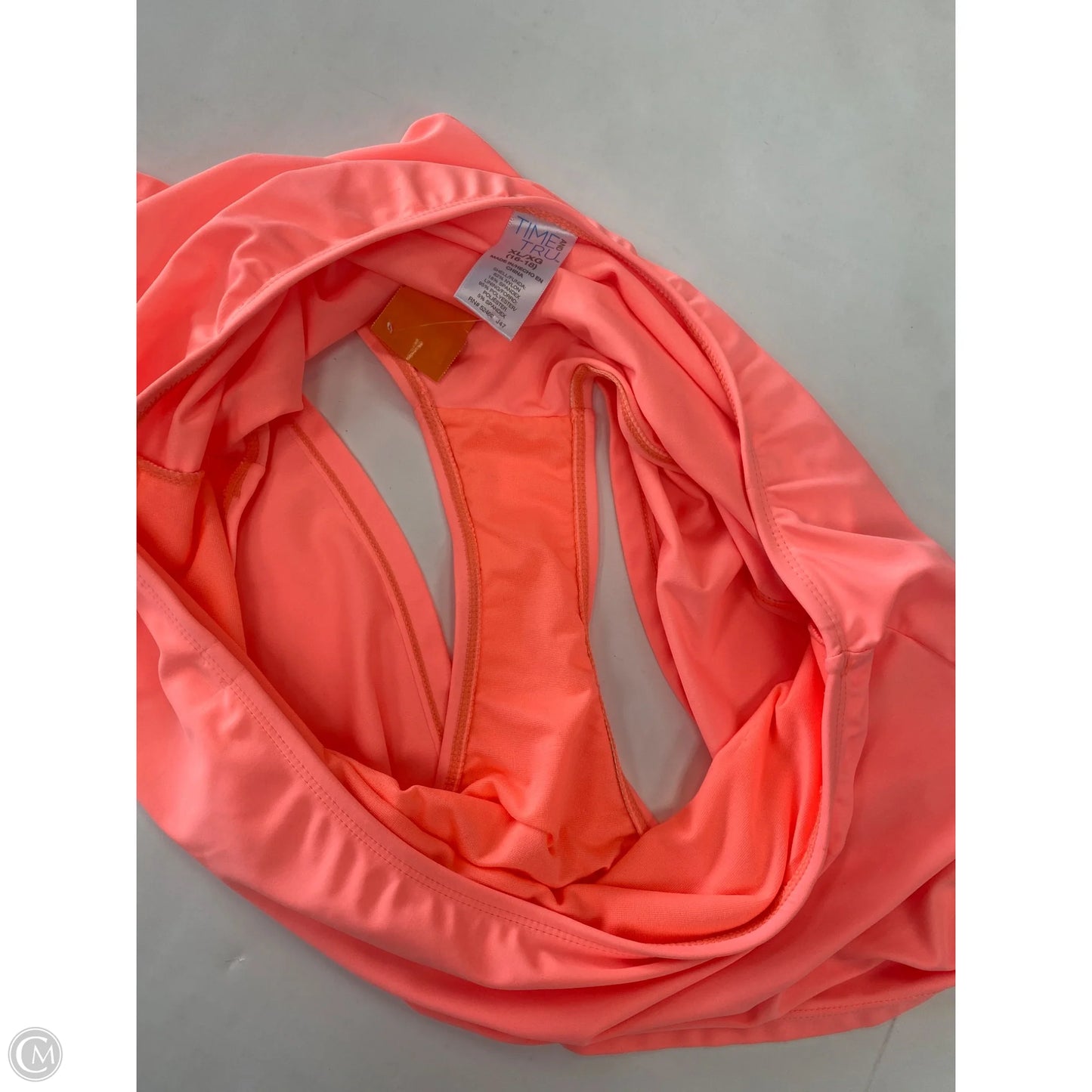 Swimsuit Bottom By Time And Tru In Orange, Size: Xl
