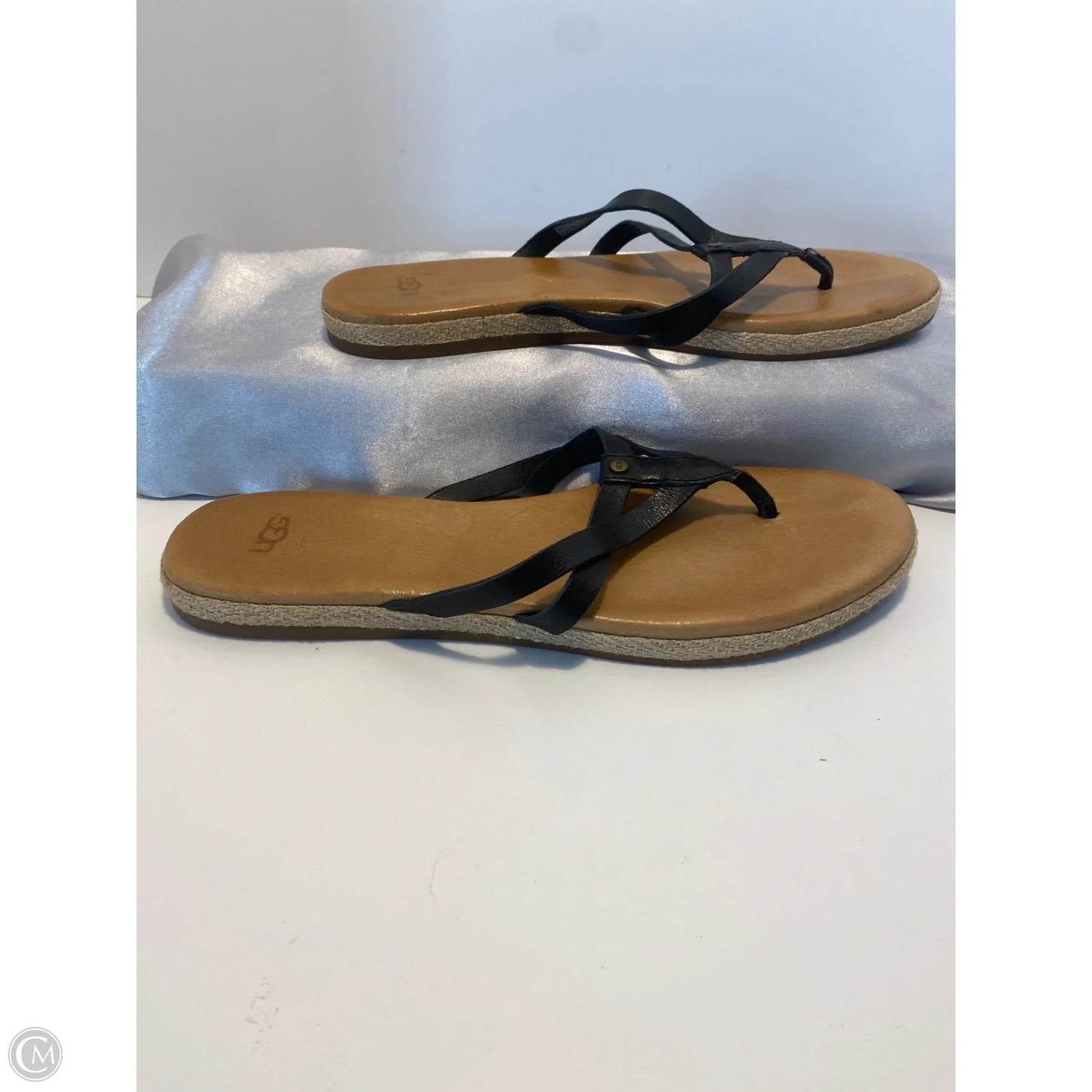 Sandals Designer By Ugg In Black, Size: 9