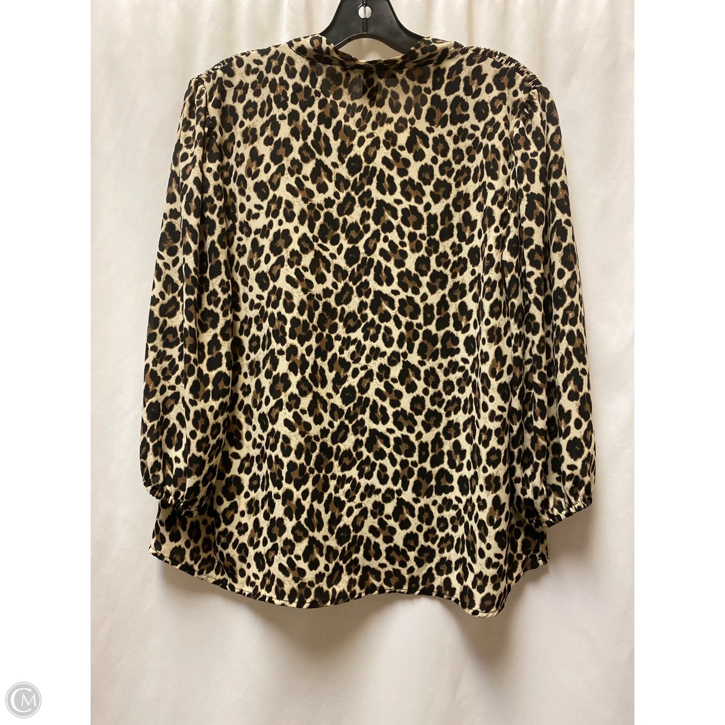 Top Long Sleeve By Clothes Mentor In Animal Print, Size: L