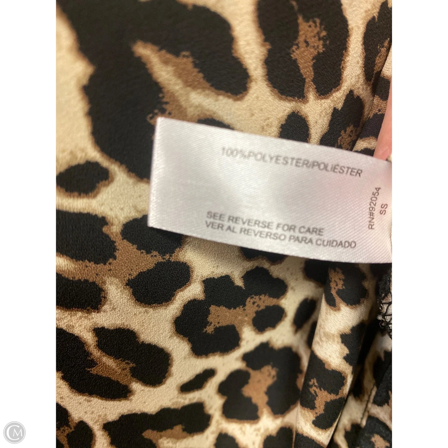 Top Long Sleeve By Clothes Mentor In Animal Print, Size: L
