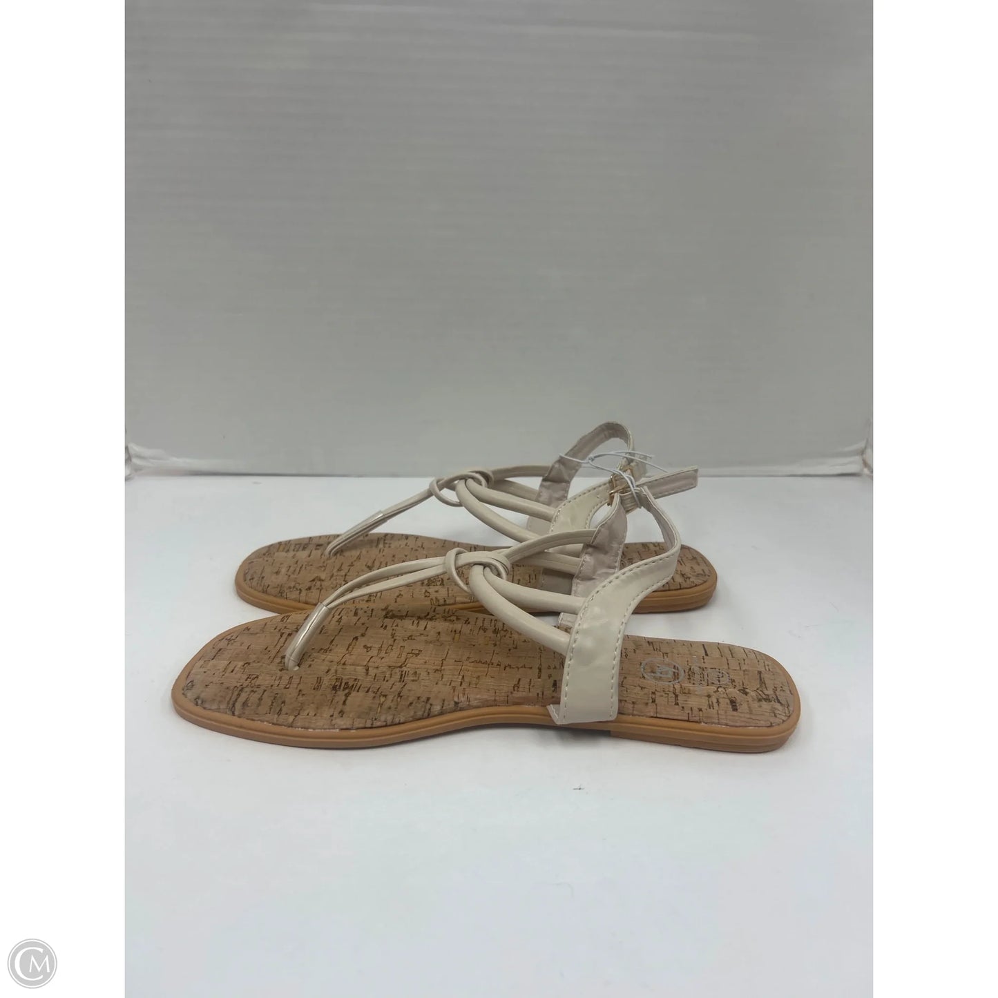 Sandals Flats By Cmf In Beige, Size: 10