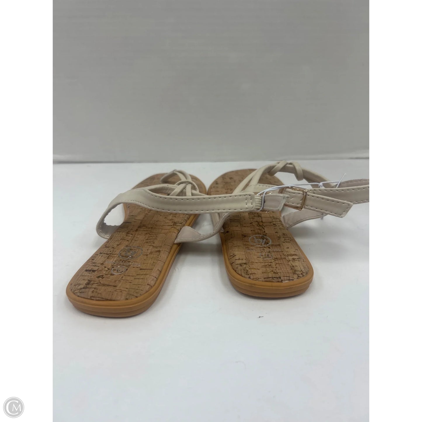 Sandals Flats By Cmf In Beige, Size: 10