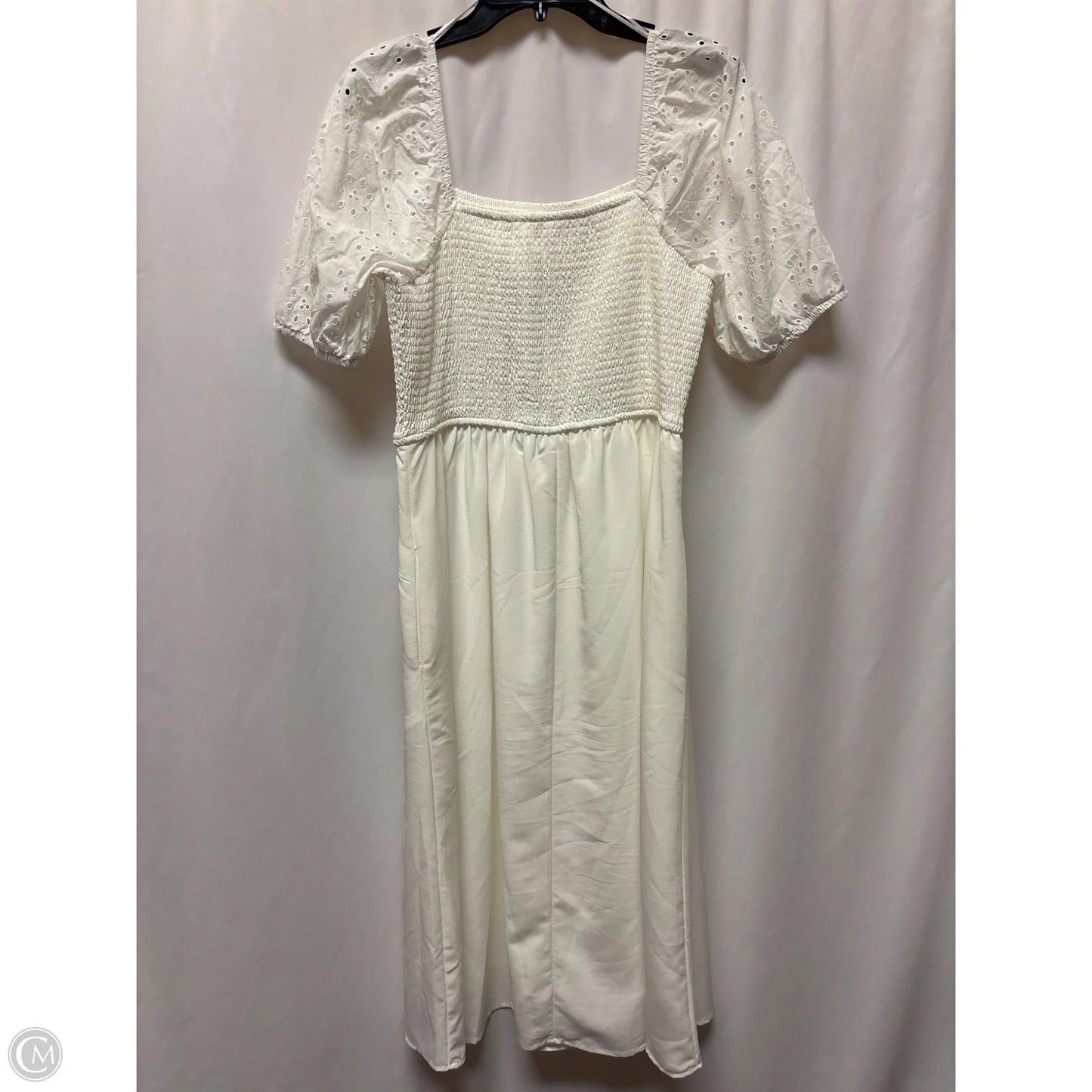 Dress Casual Midi By Maurices In White, Size: L