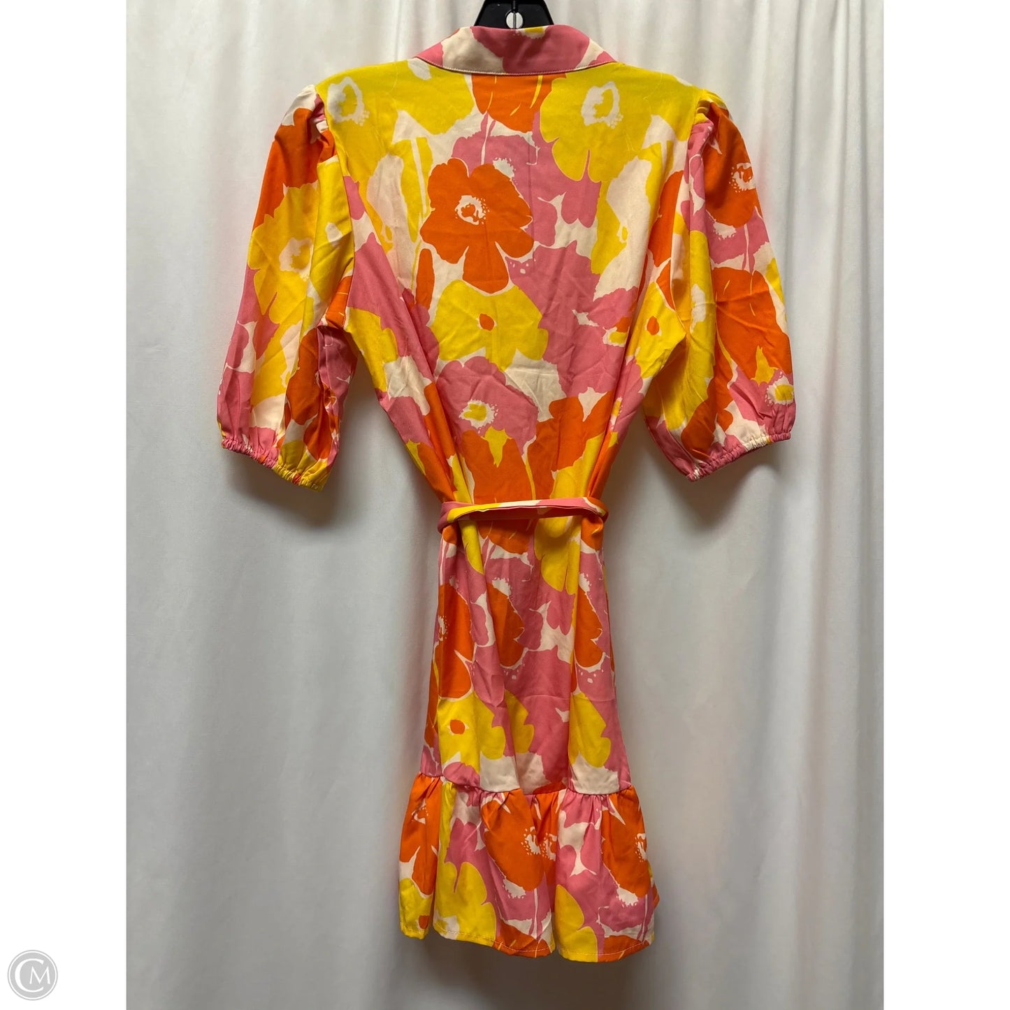 Dress Casual Midi By Cmf In Orange, Size: S