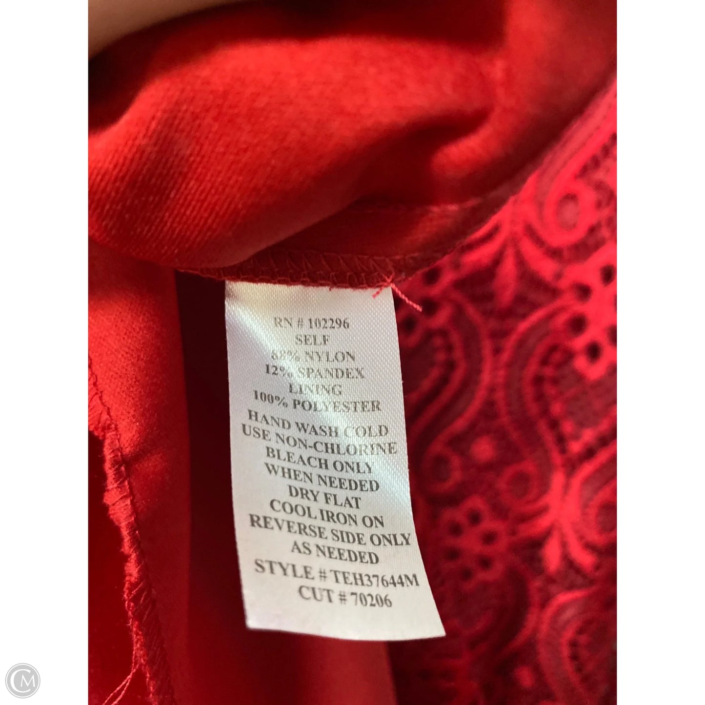 Dress Casual Midi By Connected Apparel In Red, Size: Xl