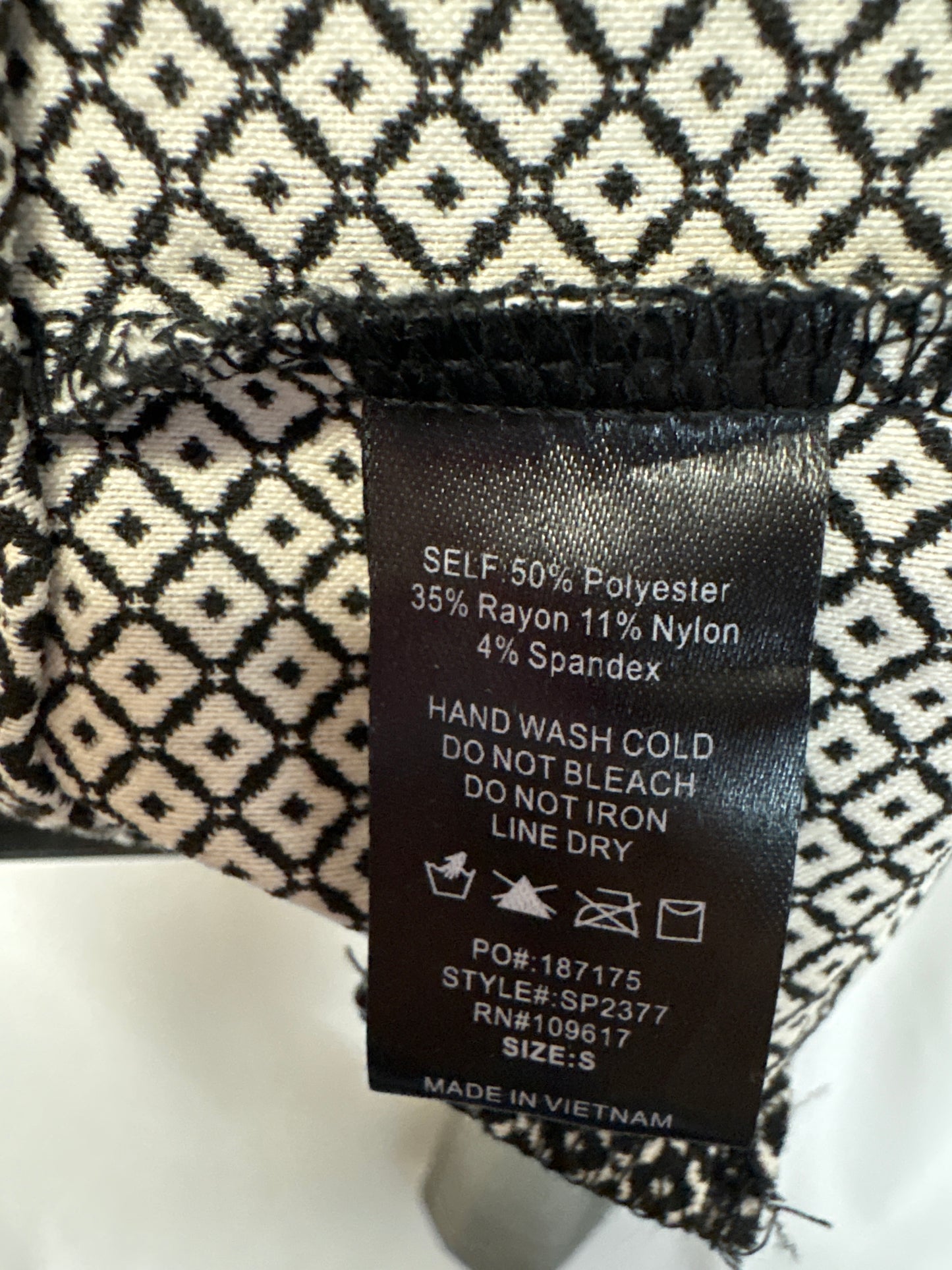 Pants Dress By Shinestar In Black & White, Size: S