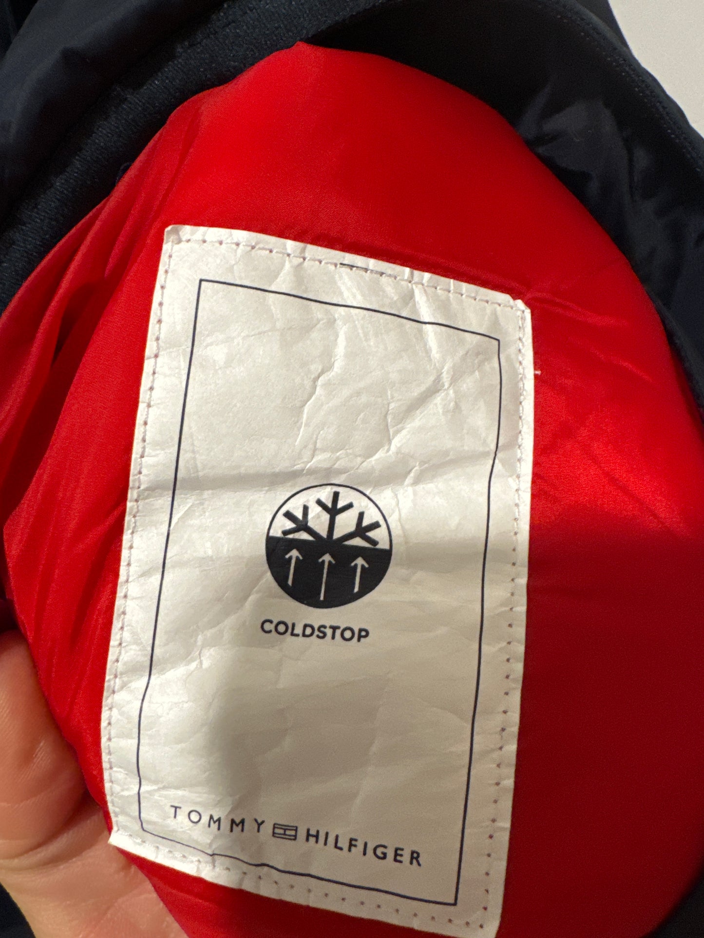 Vest Puffer & Quilted By Tommy Hilfiger In Blue, Size: L