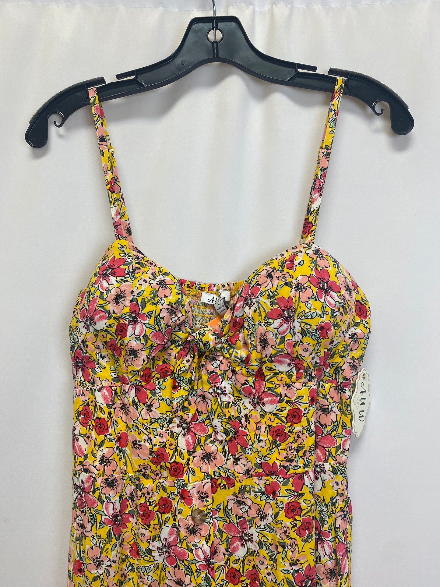 Dress Casual Maxi By Auw Size: L