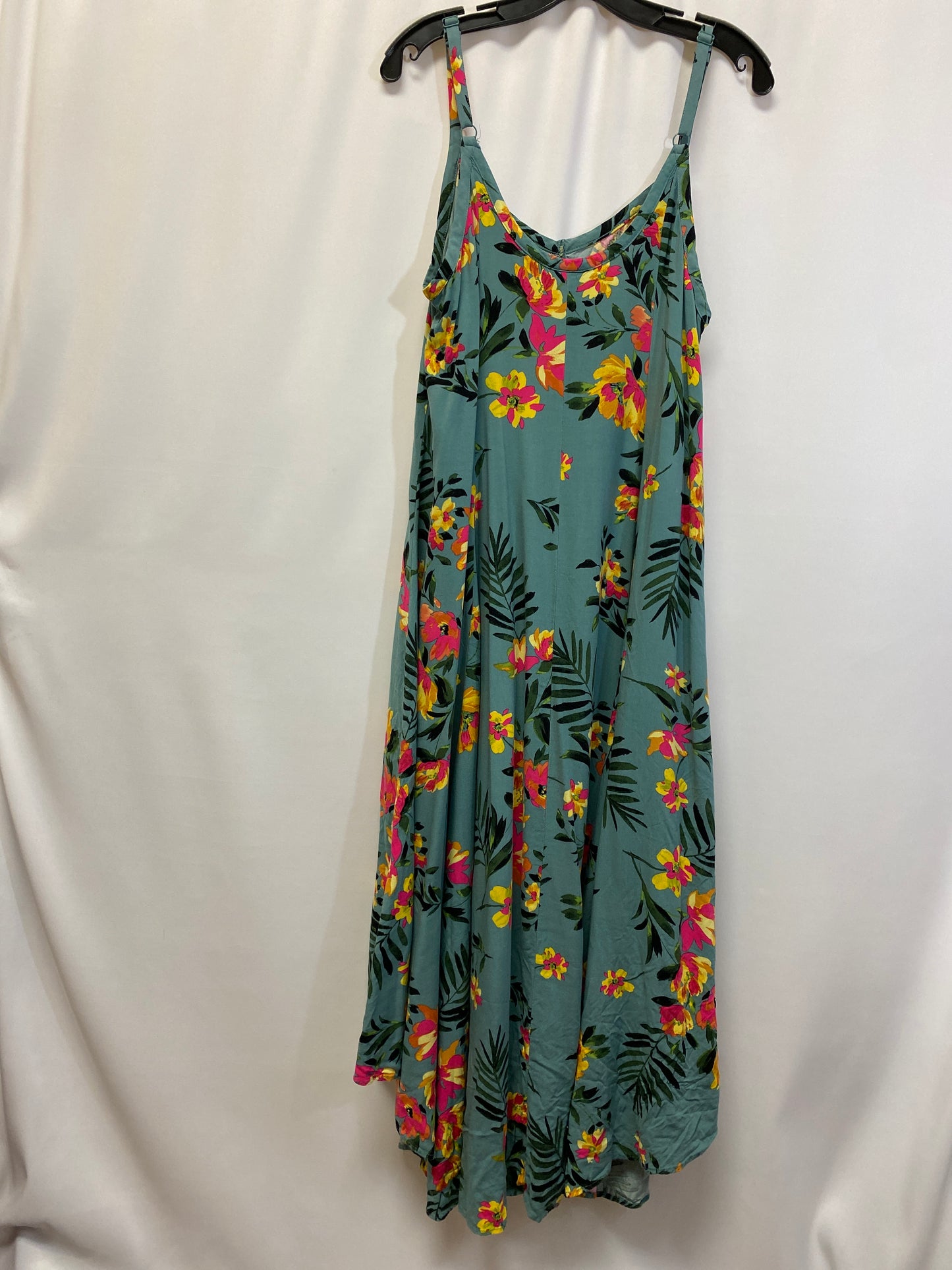 Green Dress Casual Maxi Torrid, Size M