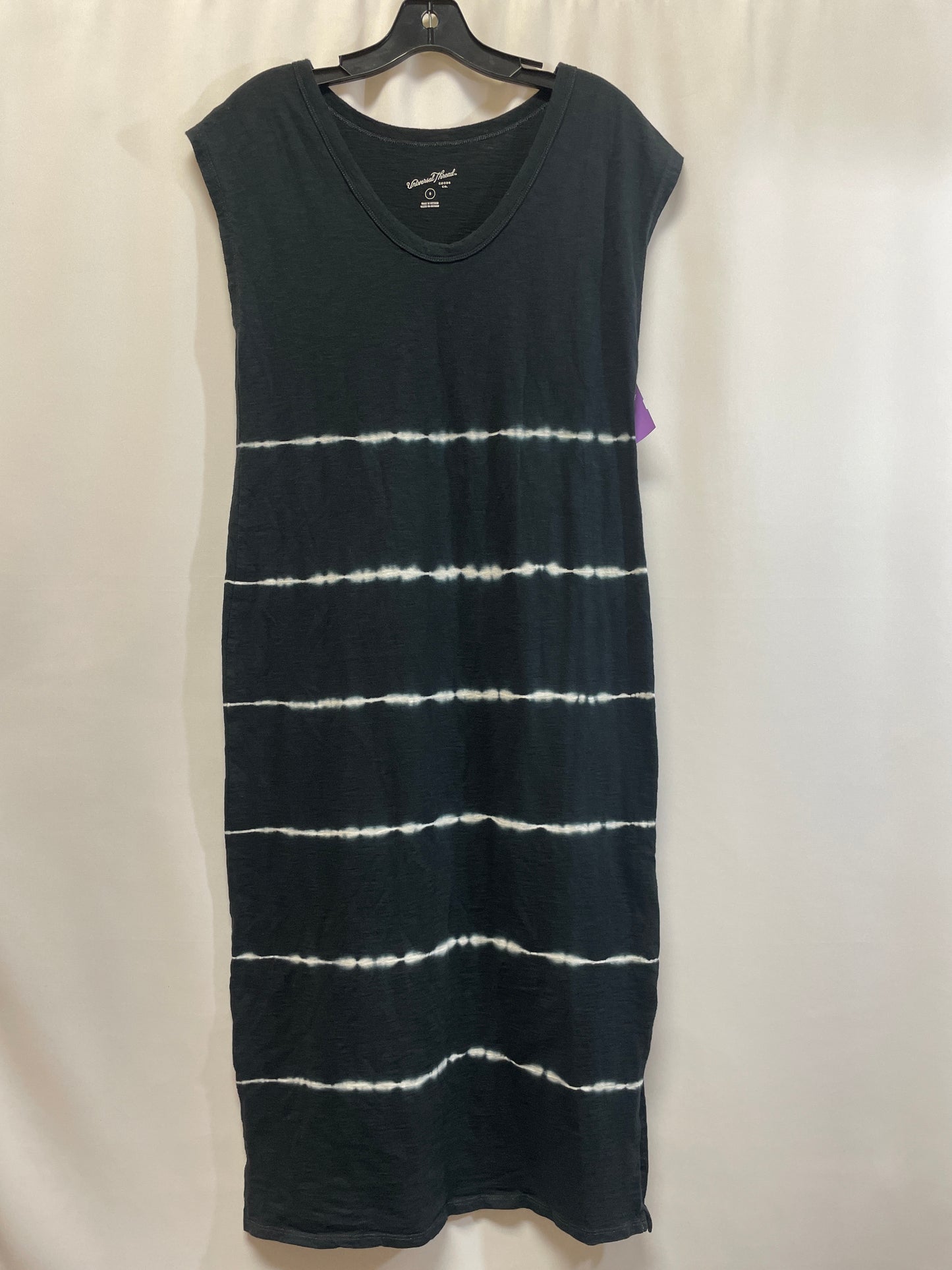 Black Dress Casual Maxi Universal Thread, Size S