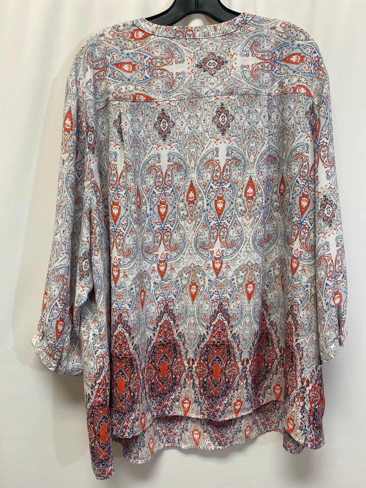 Orange Top 3/4 Sleeve Lila Rose, Size 3x