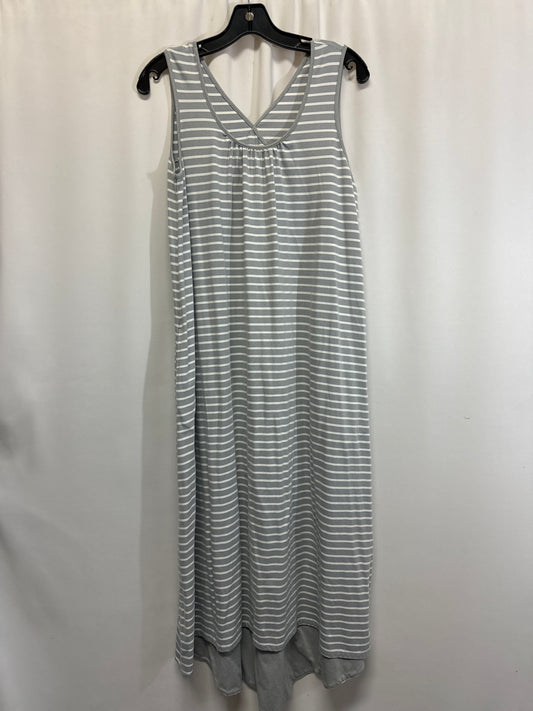 Dress Casual Maxi By Cuddl Duds In Grey, Size: M