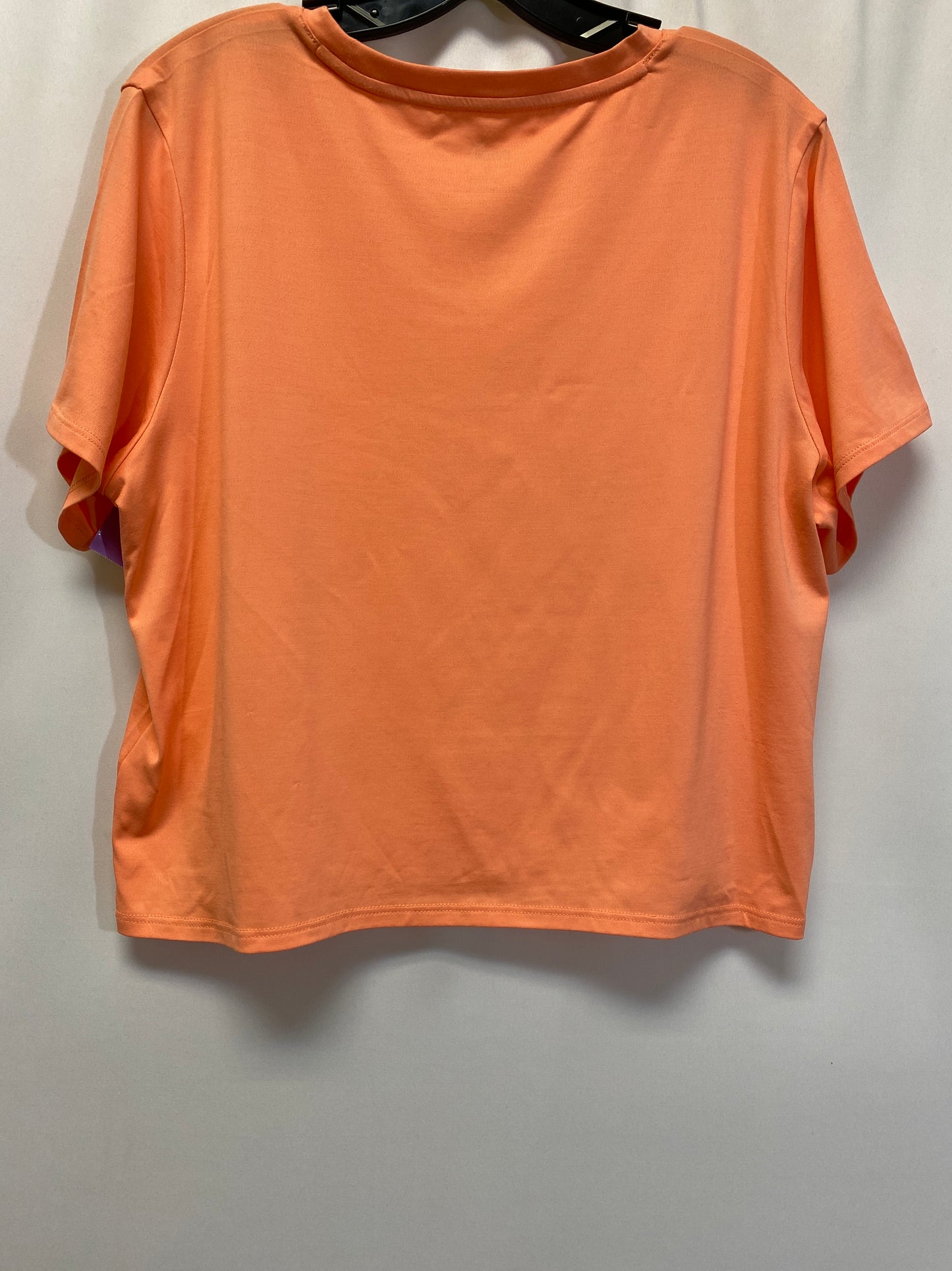 Peach Athletic Top Short Sleeve Puma, Size Xl